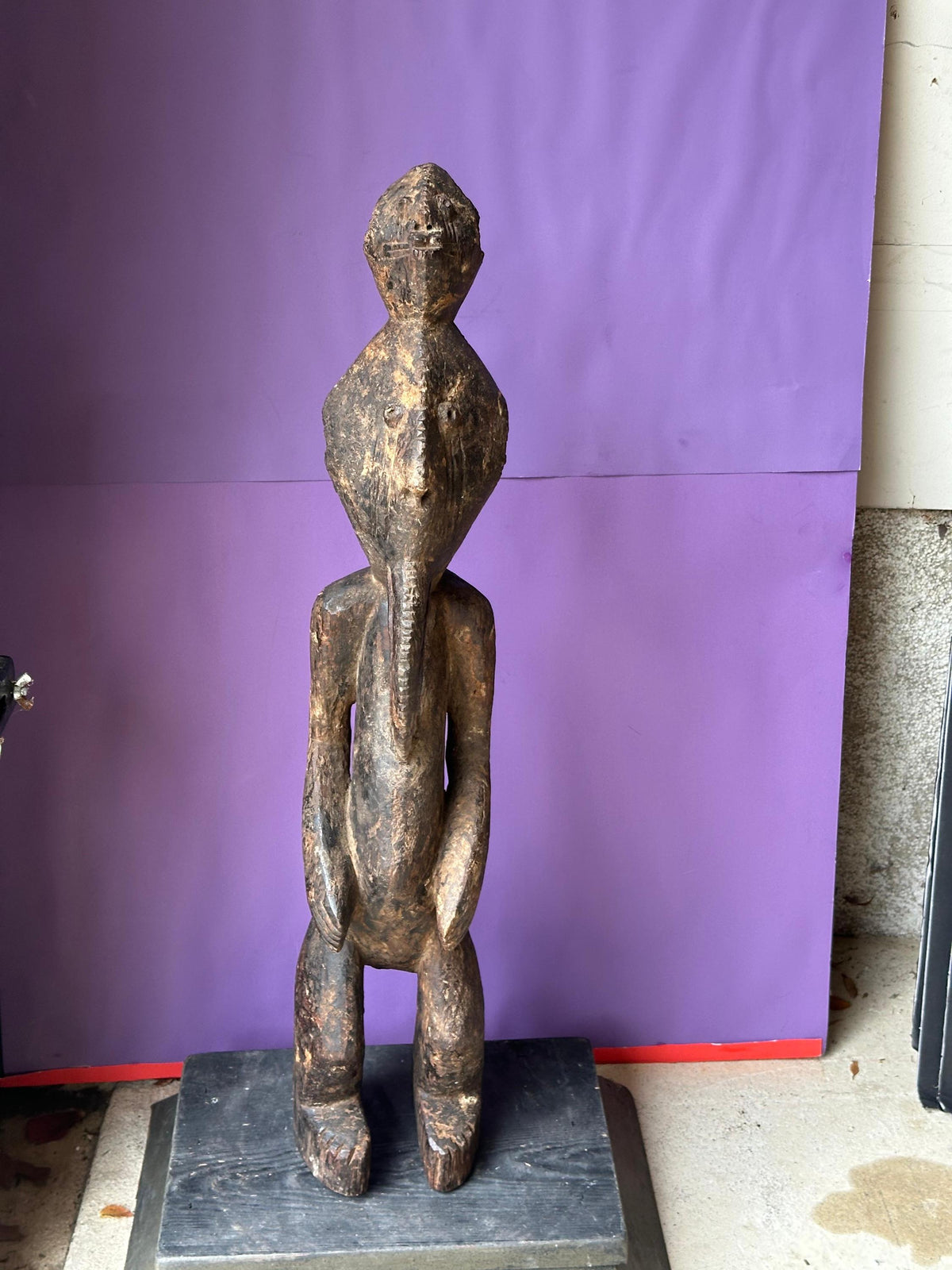 Vintage Chamba Figure - Nigerian / Cameroonian Tribal Art 28" | African Tribal Art Decor