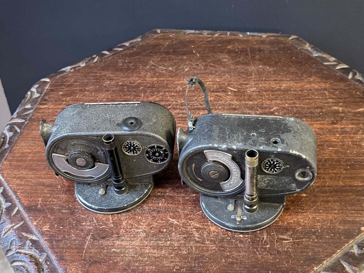 Vintage Bell & Howell Filmo Double Run Eight 8mm Movie Camera Pair Mid-Century