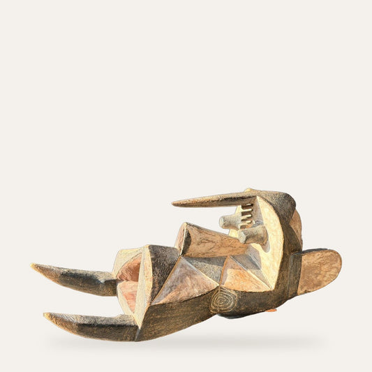 Vintage Igbo Elephant Mask 29" West African Wooden Ogbodo Enyi Provenance
