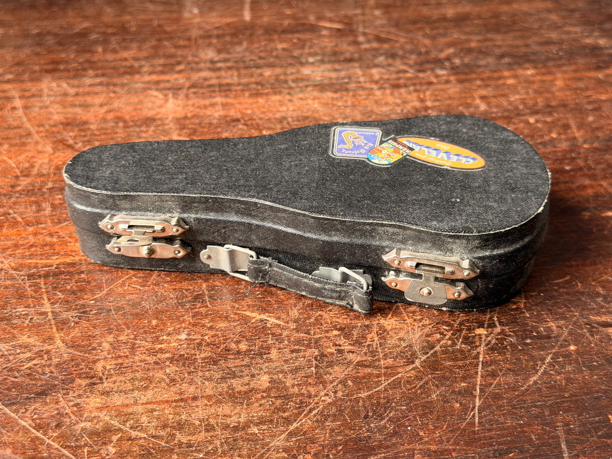 1997 Xonex Gibson J-200 Miniature Guitar & Case Rock & Roll Hall of Fame 5.4"