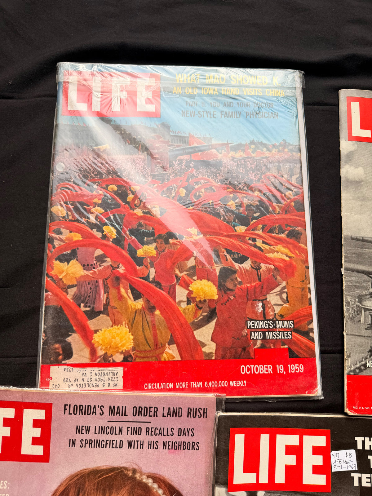 5 LIFE Magazines 1939-1969 USS Iowa WWII Ted Kennedy Chappaquiddick MacLaine Lot