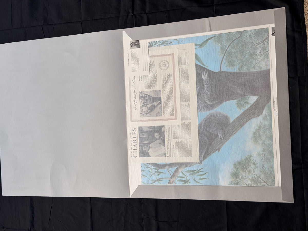Vintage Charles Frace Signed Koala Print Ambassadors 1990 Limited Edition COA