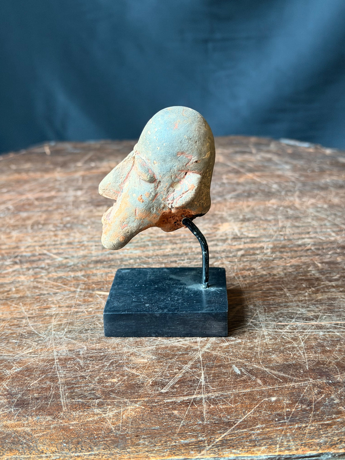 Bankoni Terracotta Head on Stand Mali Ex Barnes 3in – Age Untested