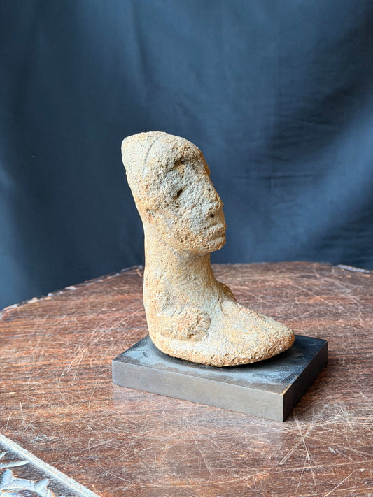 Sokoto Terracotta Bust on Stand Nigeria Ex Barnes 6in – Age Untested