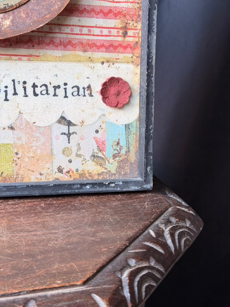 Kelly Rae Roberts Creative Co-Op Bird Wall Art Become A Possibilitarian 16x16