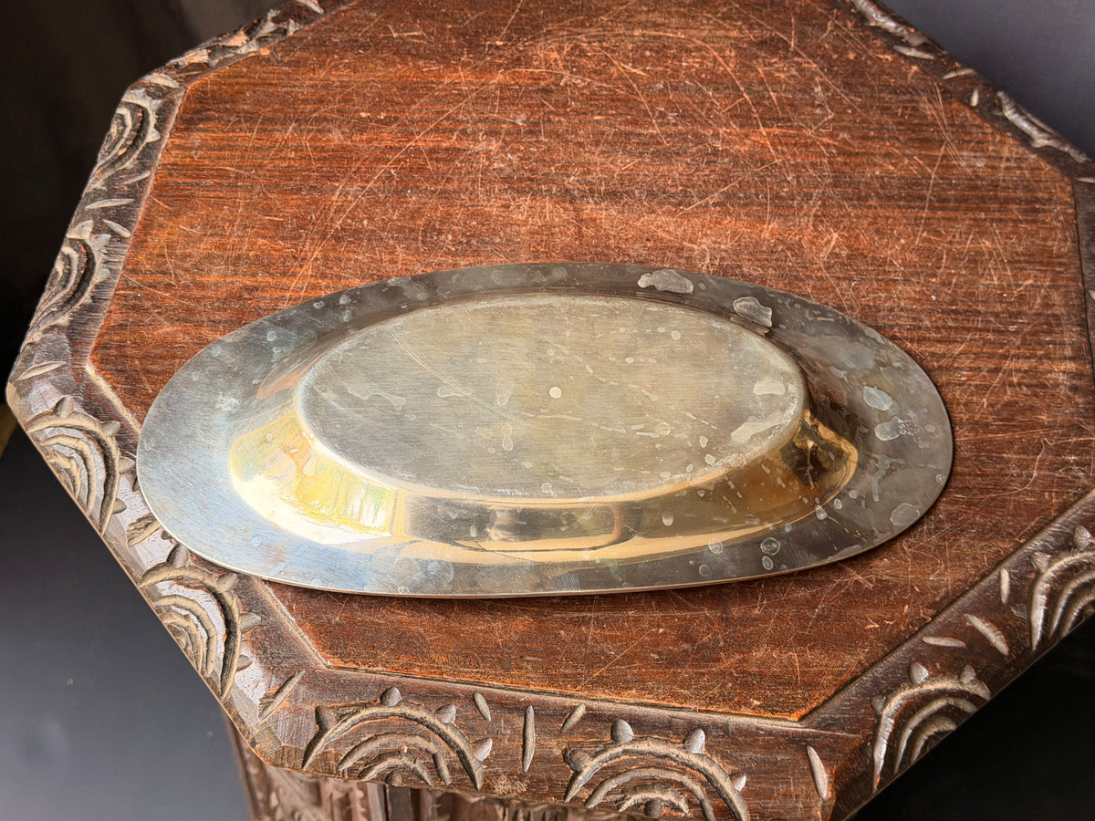 Vintage Wm A Rogers EPNS Silverplate Oval Bread Tray Serving Dish 490 10in
