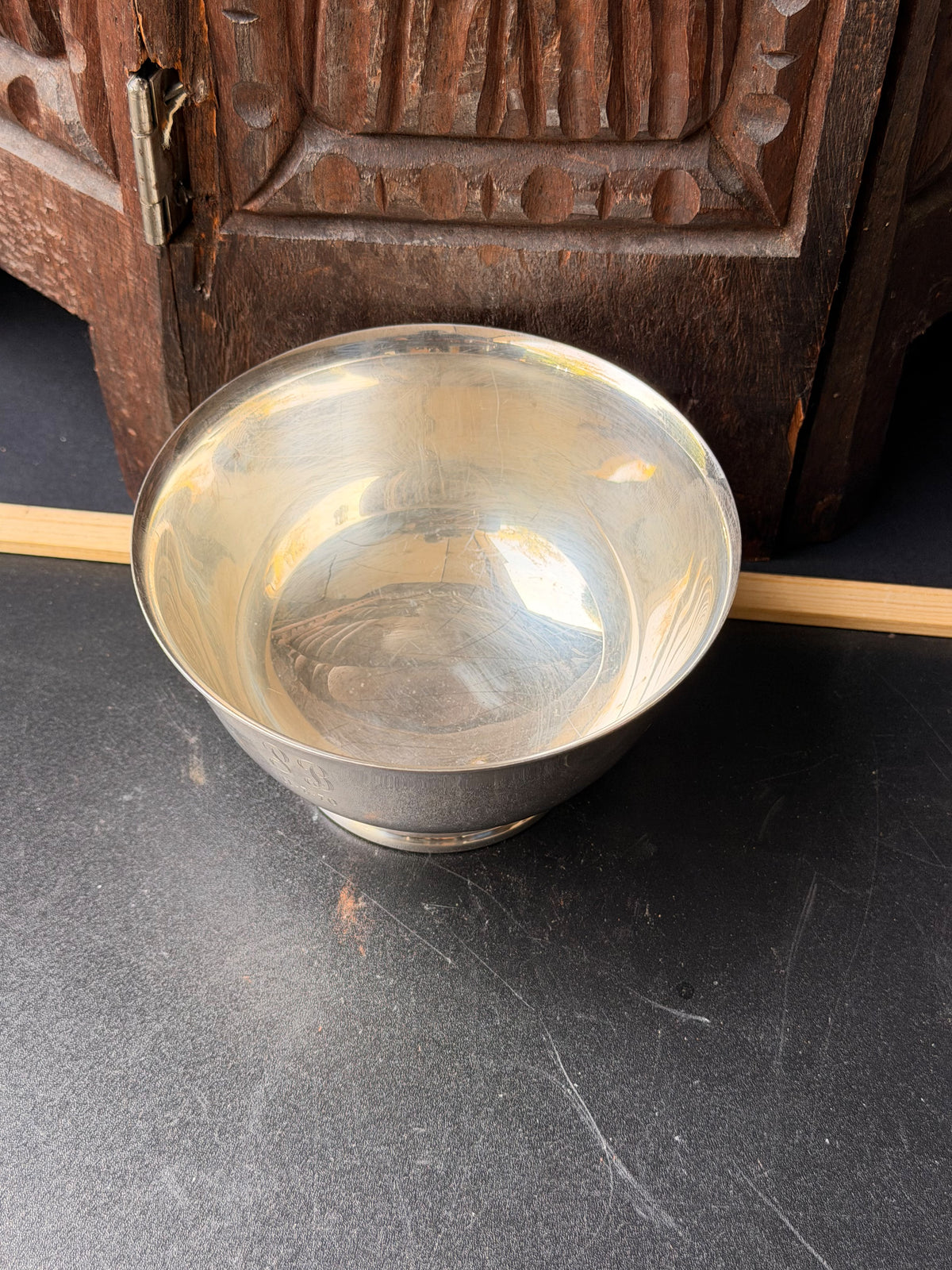 Vintage Webster Wilcox Silverplate Paul Revere Footed Bowl 5in Intl Silver 336/5