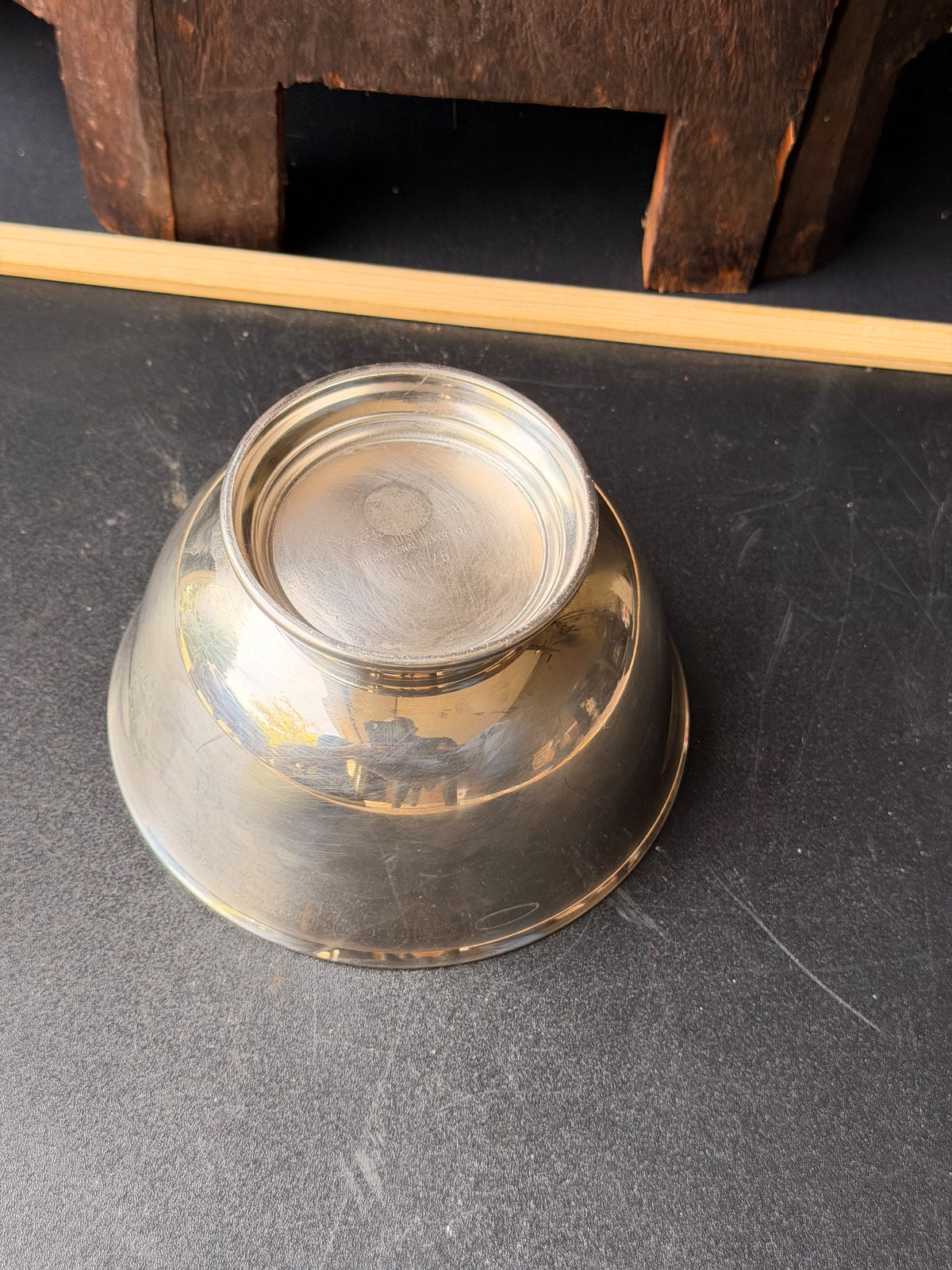 Vintage Webster Wilcox Silverplate Paul Revere Footed Bowl 5in Intl Silver 336/5