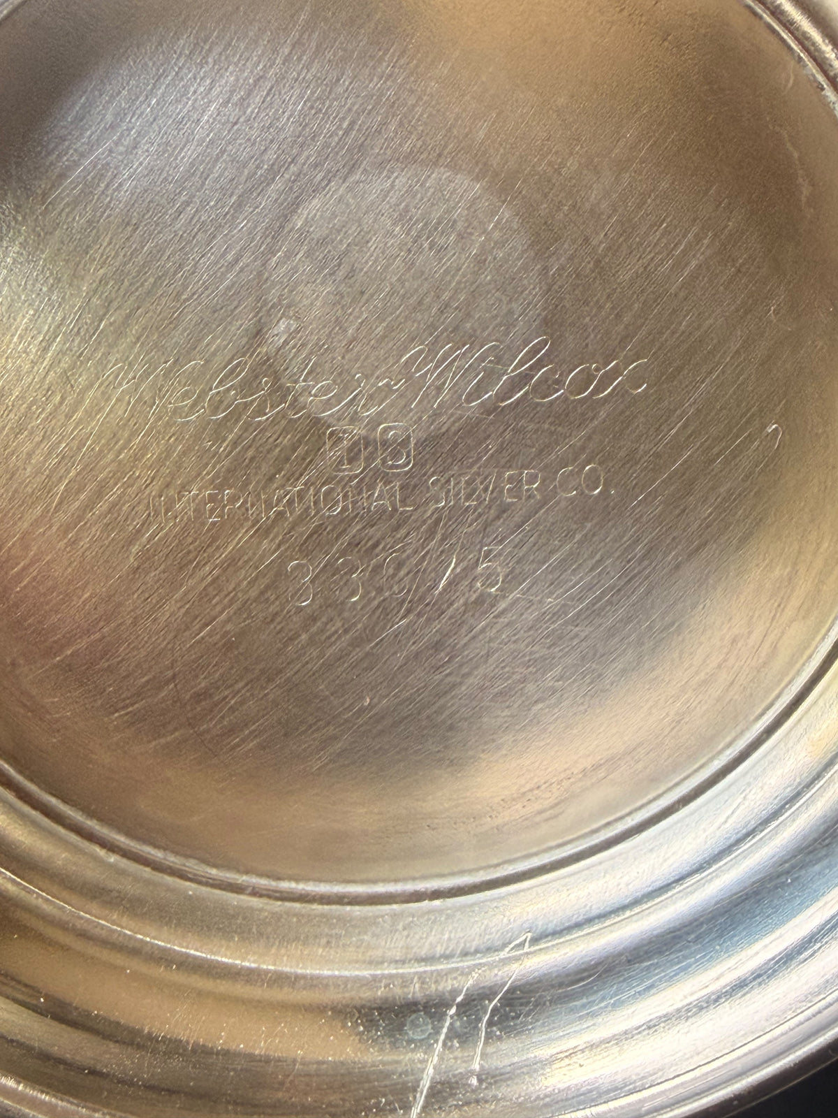 Vintage Webster Wilcox Silverplate Paul Revere Footed Bowl 5in Intl Silver 336/5