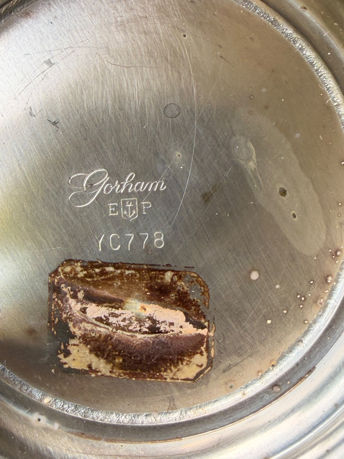 Vintage Gorham Silverplate Paul Revere Bowl YC778 5in Bowling Trophy 1959-60