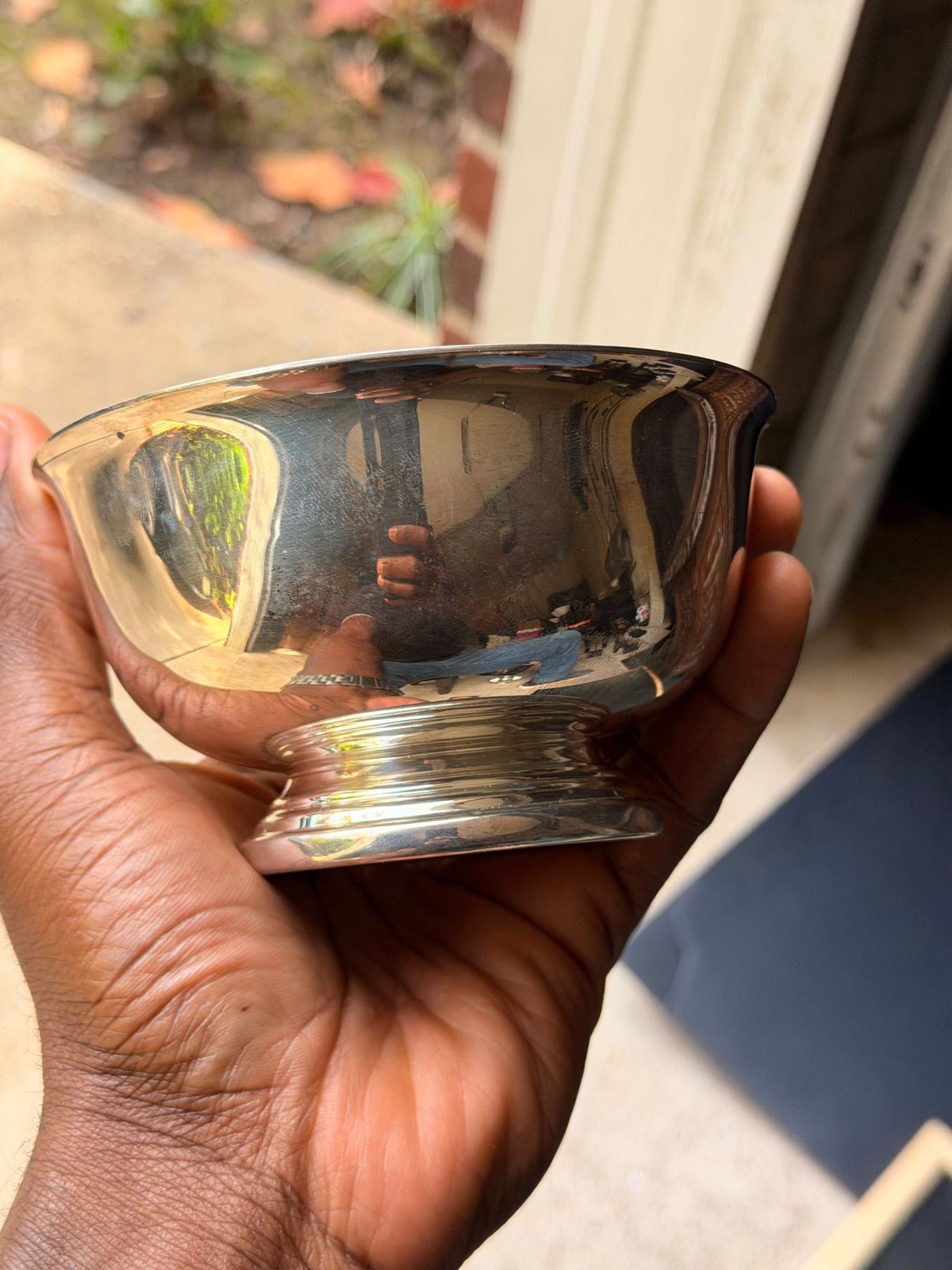 Vintage Gorham Silverplate Paul Revere Bowl YC778 5in Bowling Trophy 1959-60