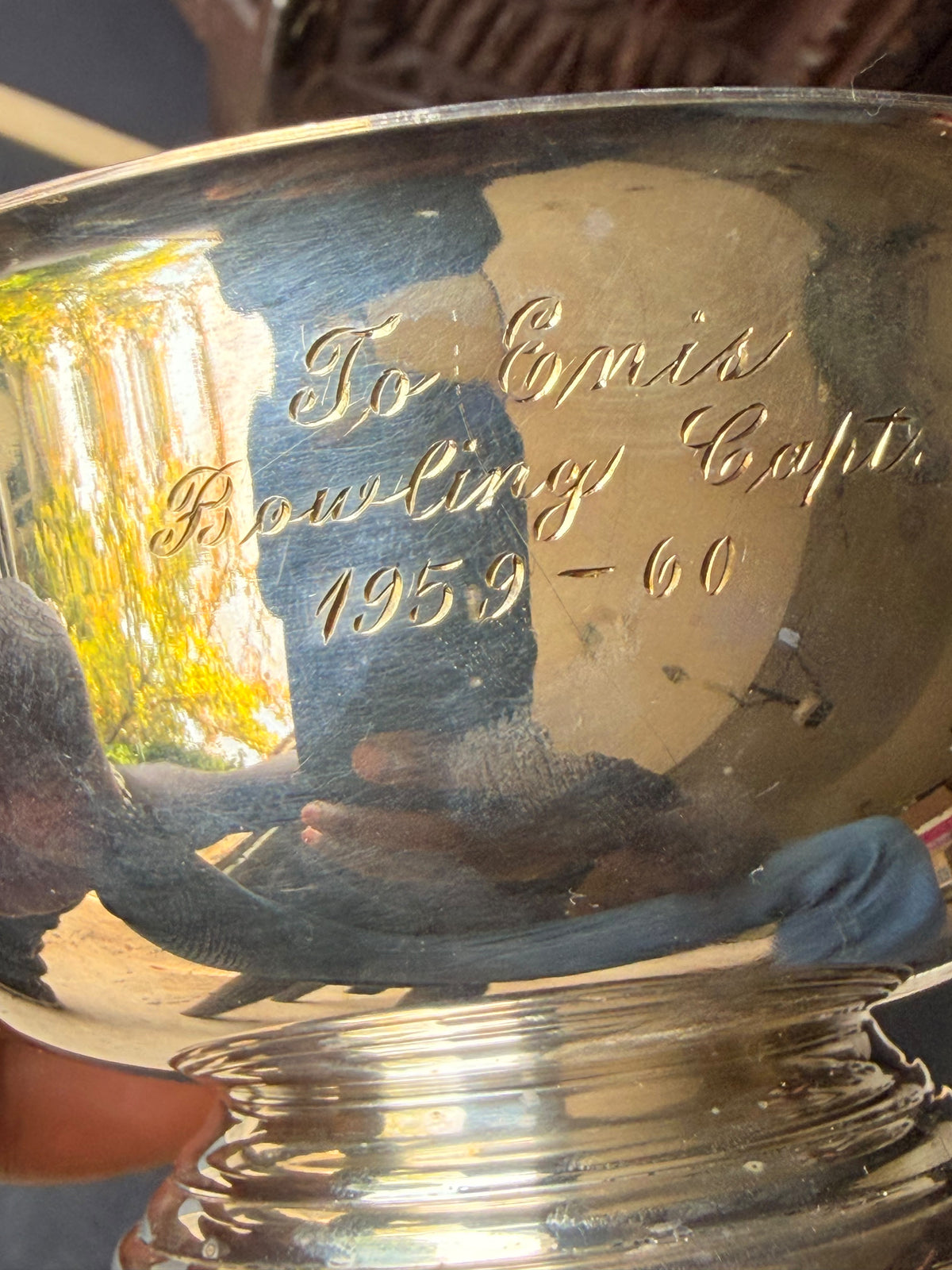 Vintage Gorham Silverplate Paul Revere Bowl YC778 5in Bowling Trophy 1959-60