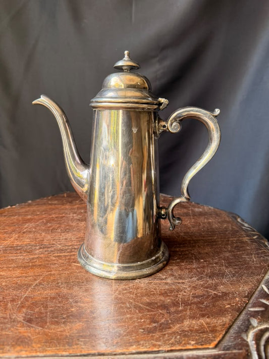 Vintage Viners Sheffield Silver Plate Coffee Pot Lighthouse Gooseneck 9.2in