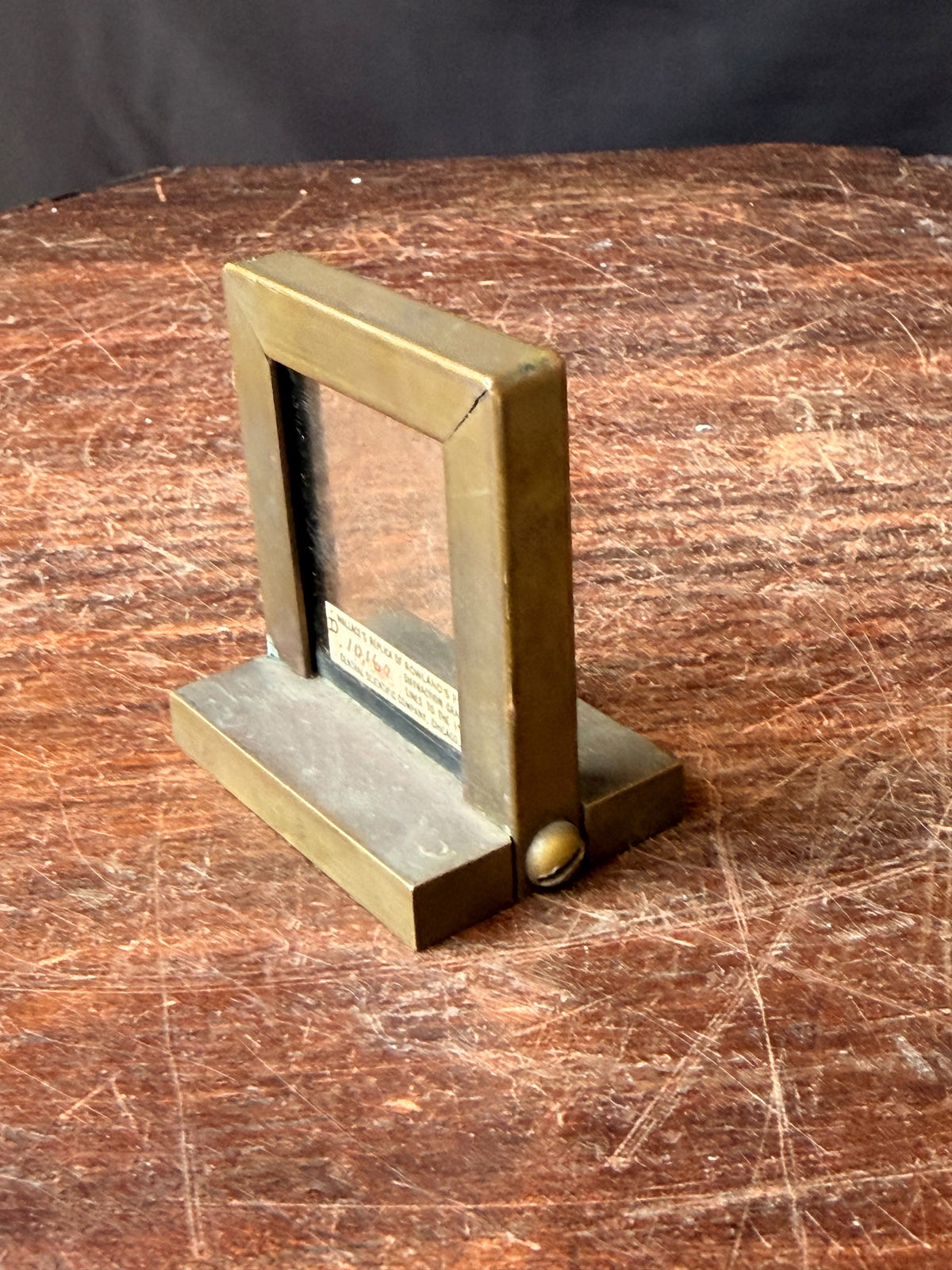 Vintage Cenco Wallace Replica Rowland Plane Diffraction Grating Brass Stand