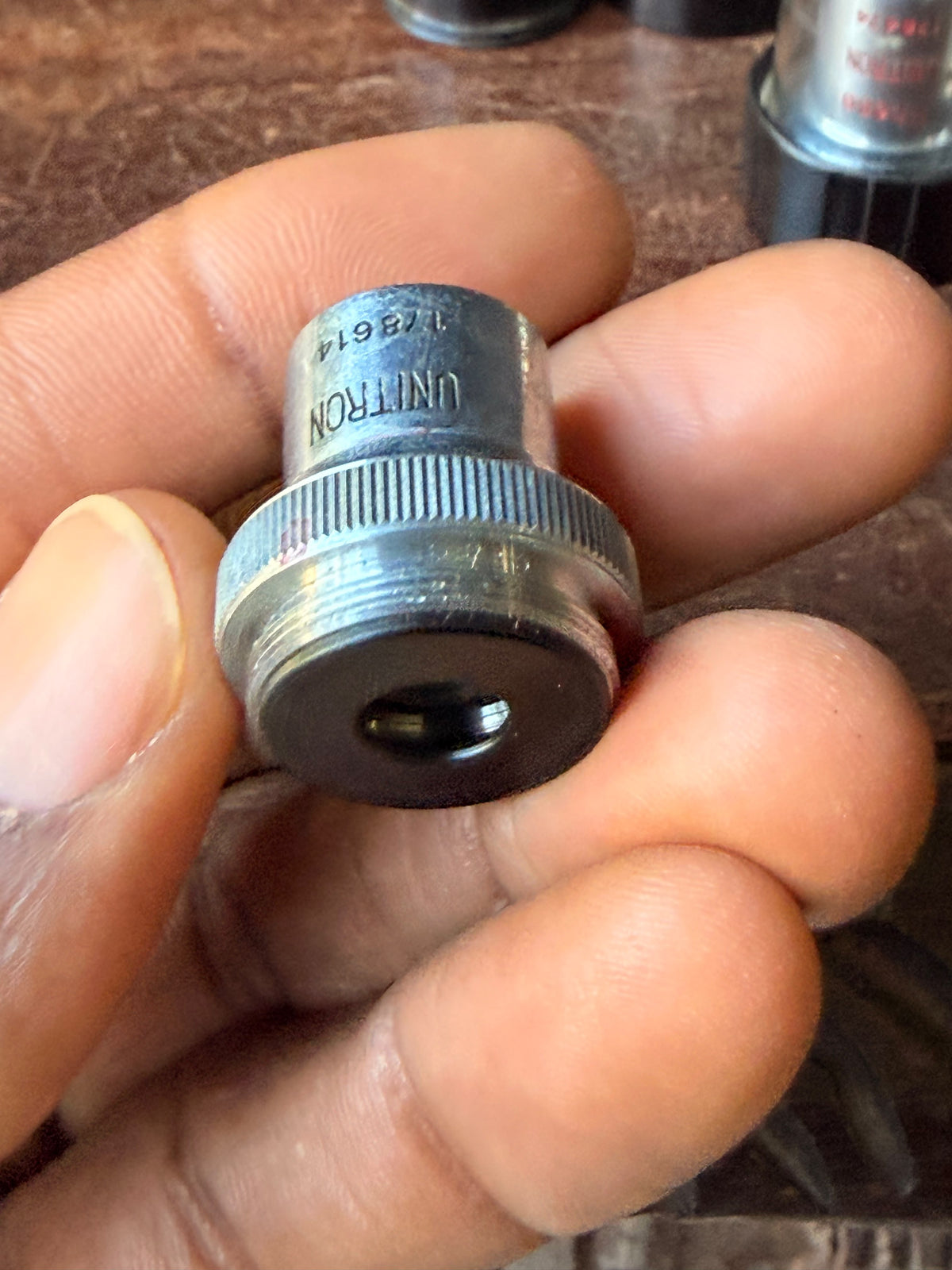 Vintage Unitron Phase Contrast Microscope Objective Lot 4x 10x 40x 100x Oil