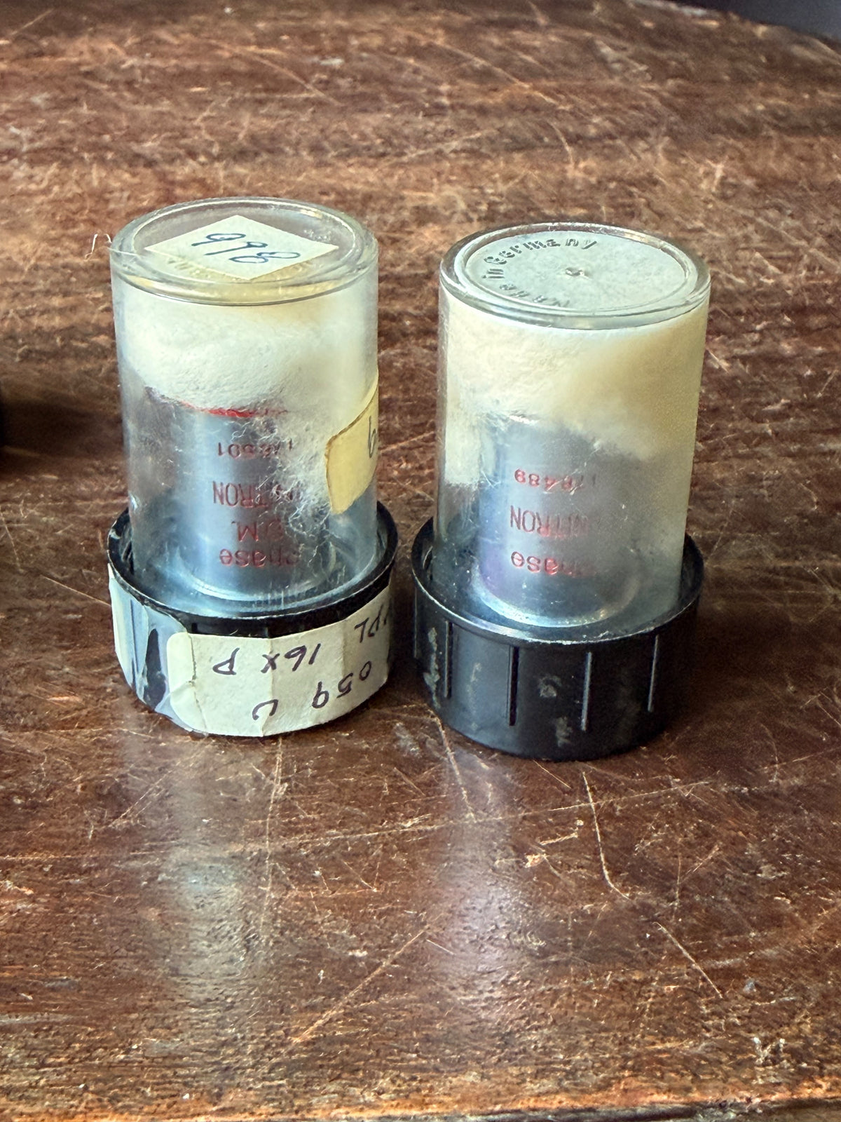 Vintage Unitron Phase Contrast Microscope Objective Lot 4x 10x 40x 100x Oil