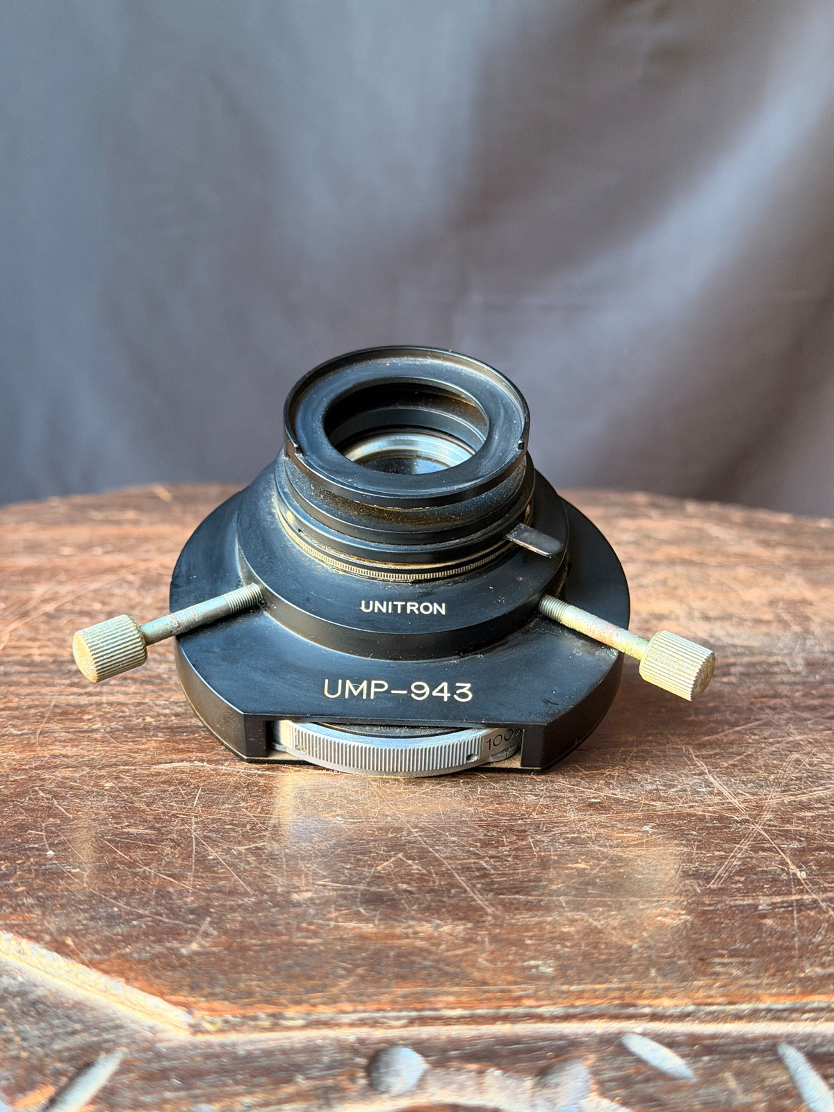 Vintage Unitron UMP-943 Microscope Phase Contrast Turret Condenser 1.25 Iris