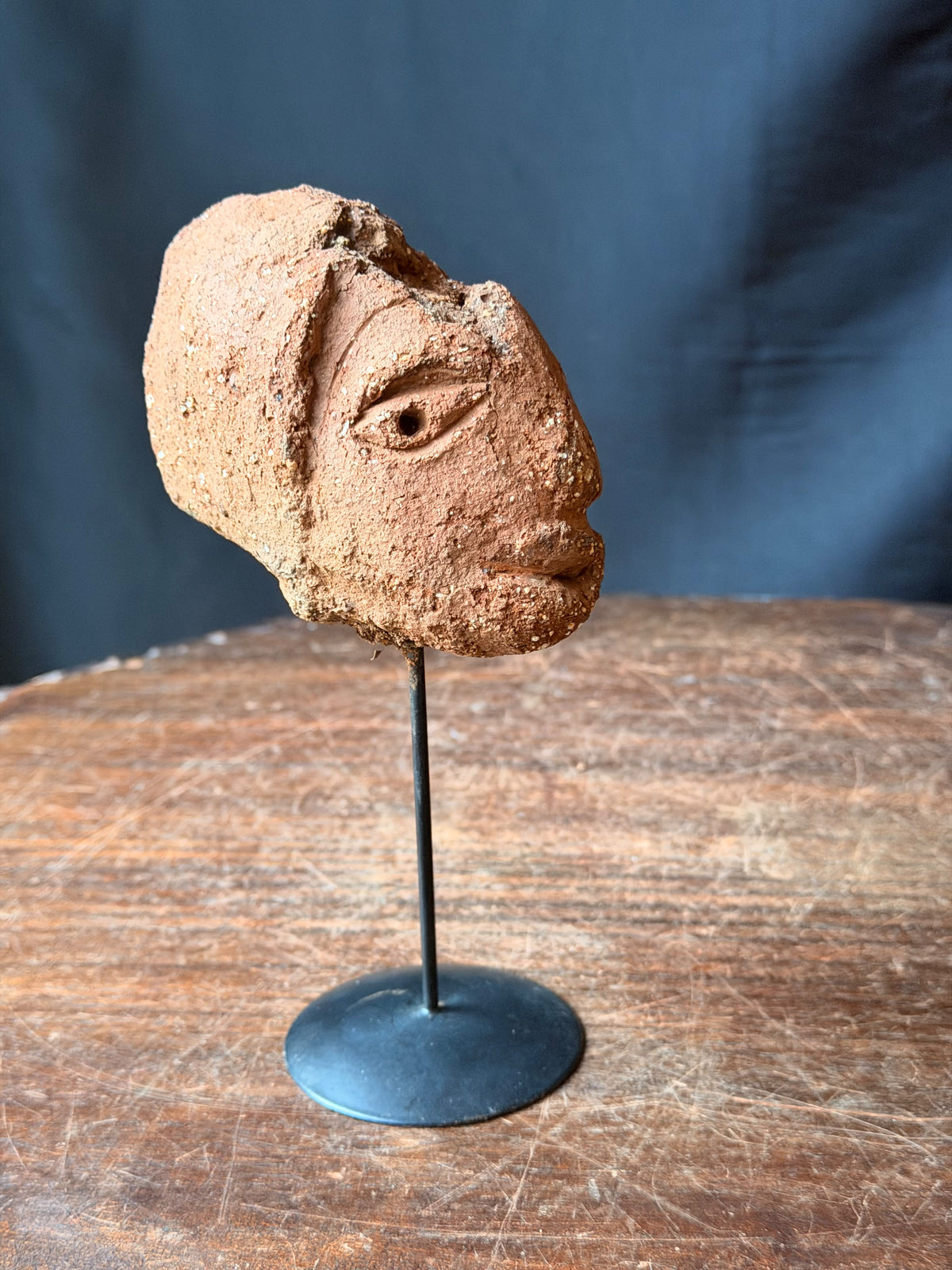 Nok Terracotta Head on Stand Nigeria Ex Barnes 4.5in – Age Untested
