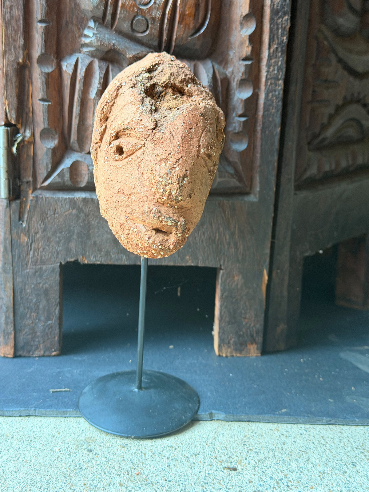 Nok Terracotta Head on Stand Nigeria Ex Barnes 4.5in – Age Untested