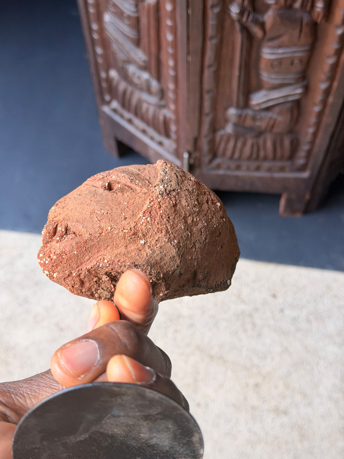 Nok Terracotta Head on Stand Nigeria Ex Barnes 4.5in – Age Untested
