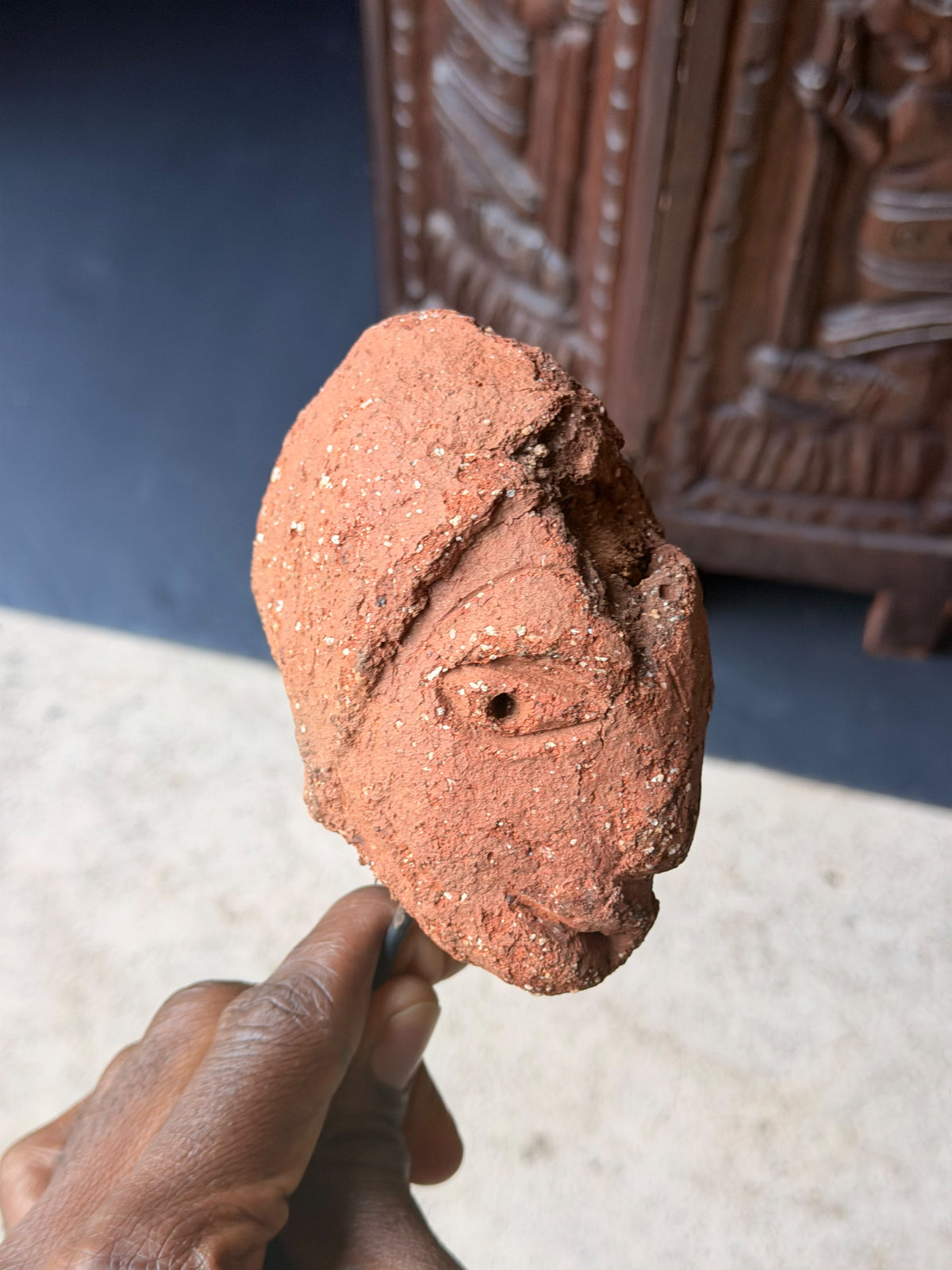 Nok Terracotta Head on Stand Nigeria Ex Barnes 4.5in – Age Untested