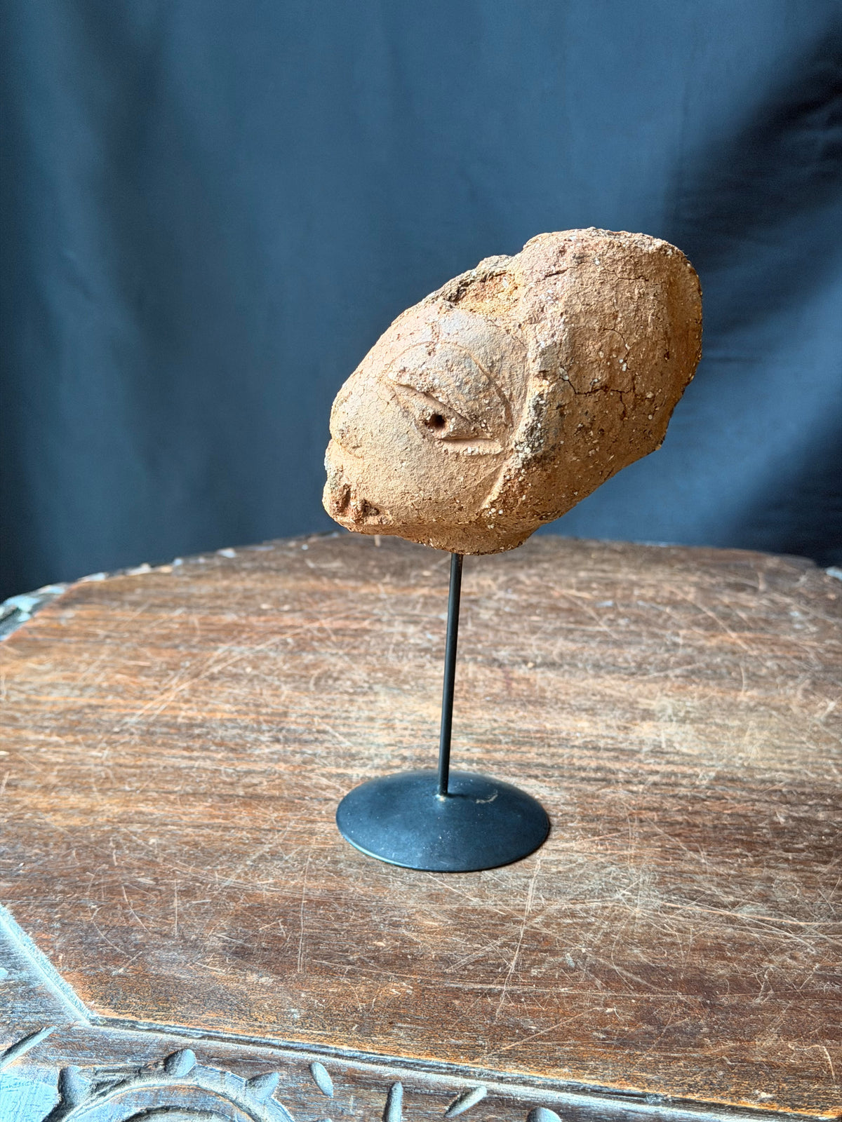 Nok Terracotta Head on Stand Nigeria Ex Barnes 4.5in – Age Untested