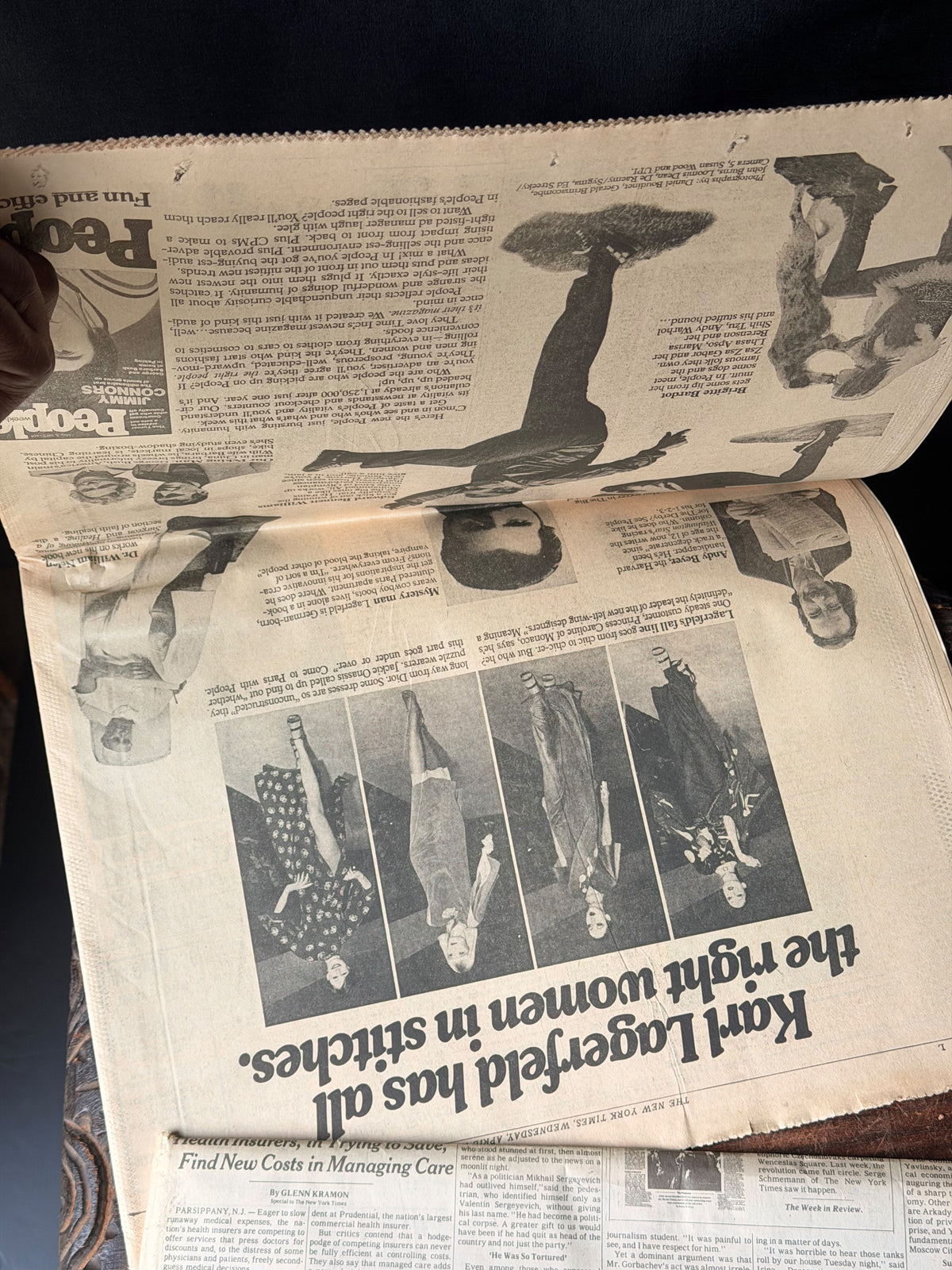 New York Times Aug 25 1991 Gorbachev Quits Party Head & 1975 Duke Ellington Lot
