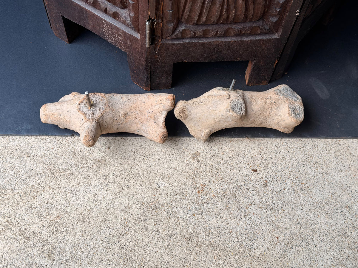 Djenne Terracotta Animal Figures Pair Mali Ex Barnes 6in – Age Untested