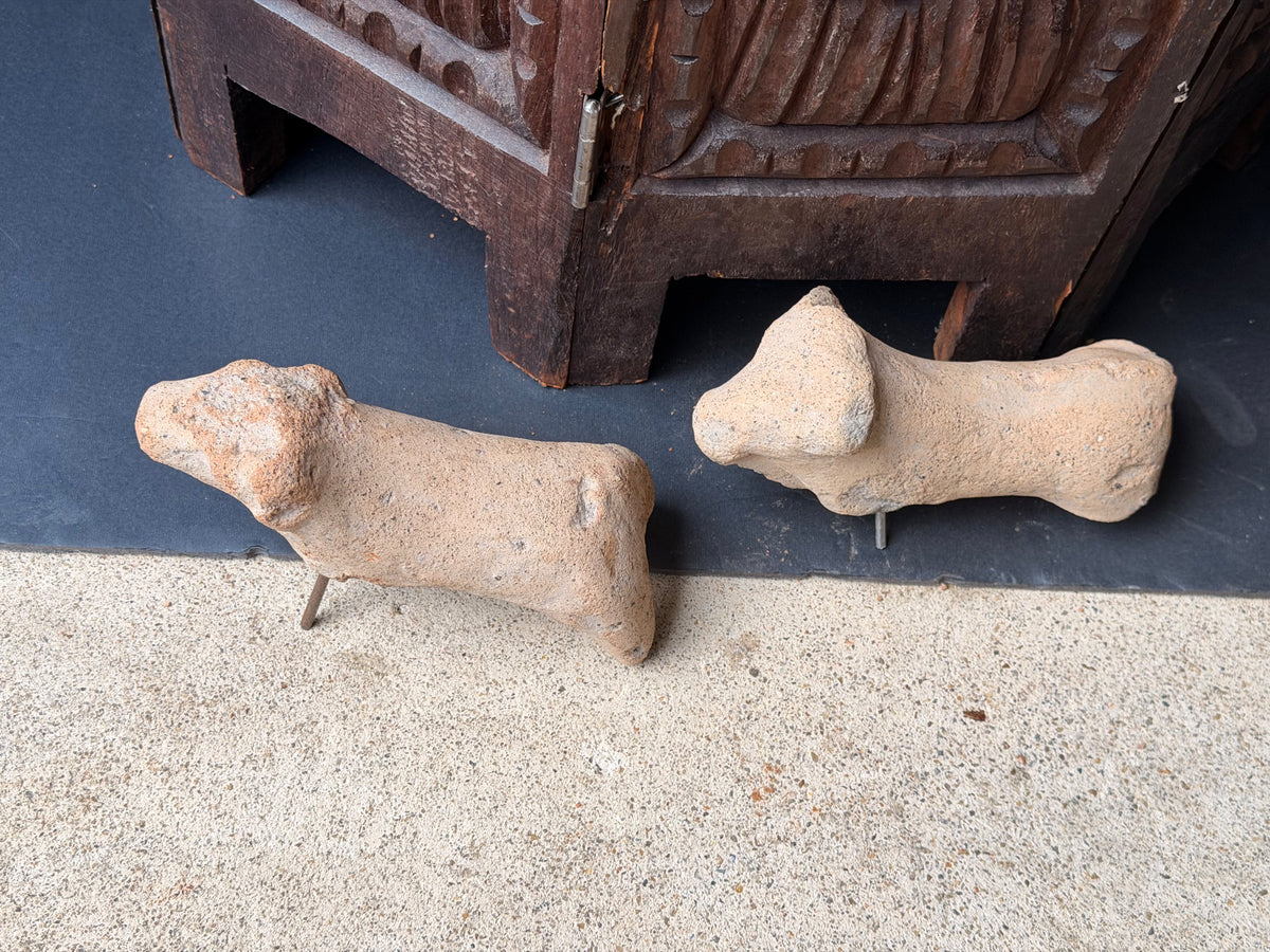 Djenne Terracotta Animal Figures Pair Mali Ex Barnes 6in – Age Untested