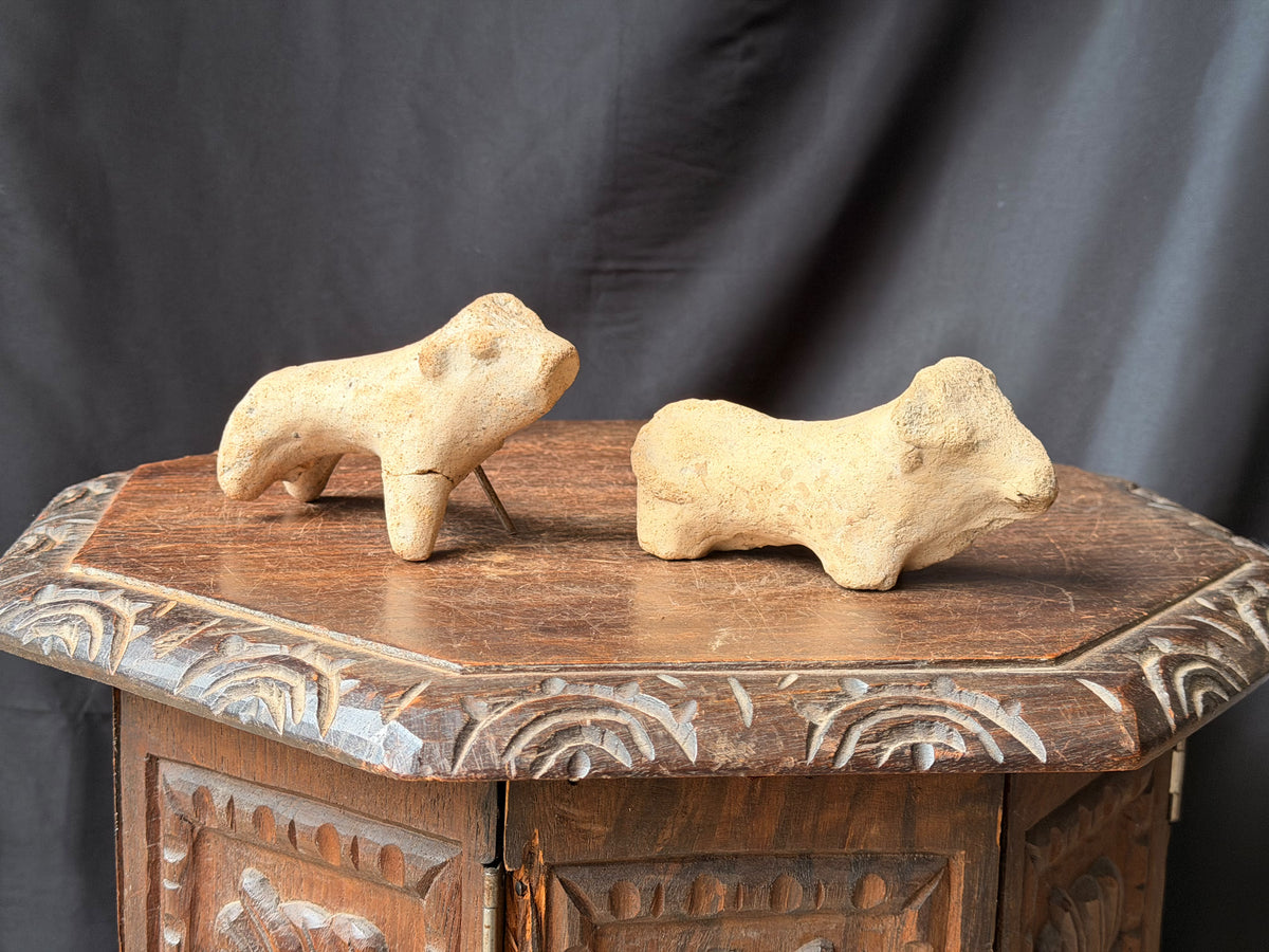 Djenne Terracotta Animal Figures Pair Mali Ex Barnes 6in – Age Untested