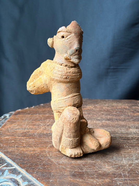 Nok Terracotta Seated Figure Nigeria Ex Barnes 7.5in – Age Untested