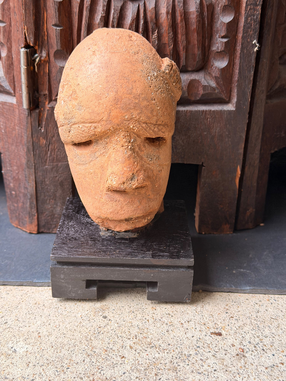 Sokoto Terracotta Head on Stand Nigeria Ex Barnes 4.5in – Age Untested