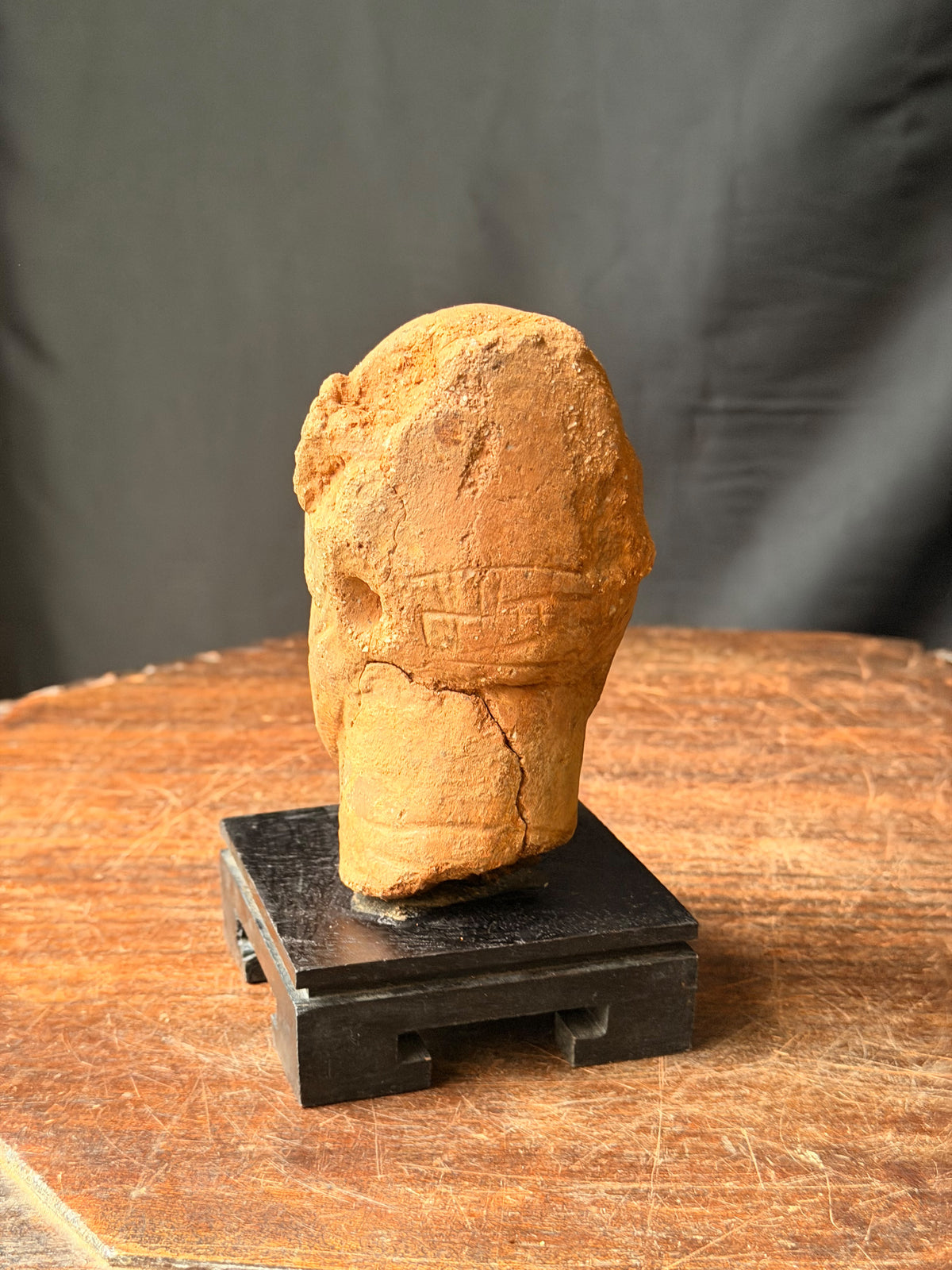 Sokoto Terracotta Head on Stand Nigeria Ex Barnes 4.5in – Age Untested