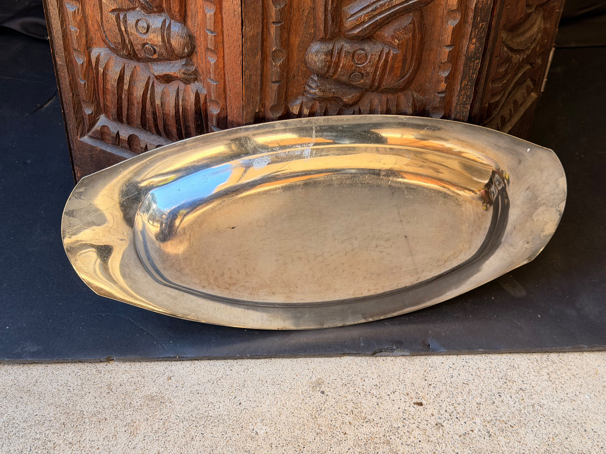 Oneida Community Plate Bird of Paradise Silverplate Bread Tray 14" 12950 1920s