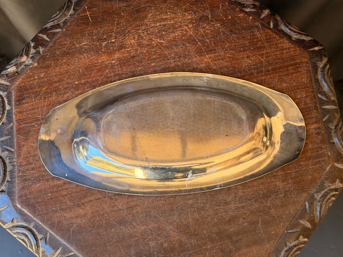 Oneida Community Plate Bird of Paradise Silverplate Bread Tray 14" 12950 1920s