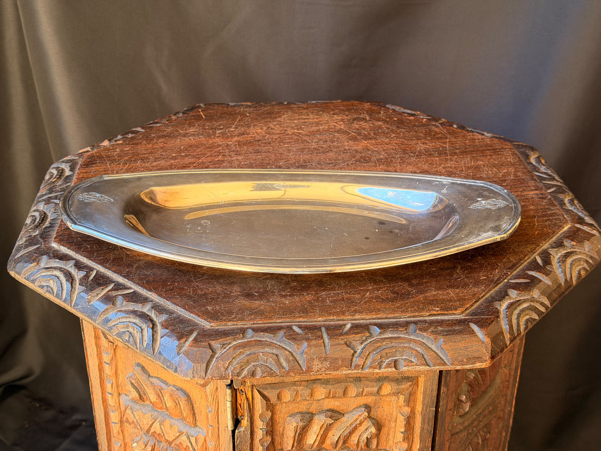 Oneida Community Plate Bird of Paradise Silverplate Bread Tray 14" 12950 1920s