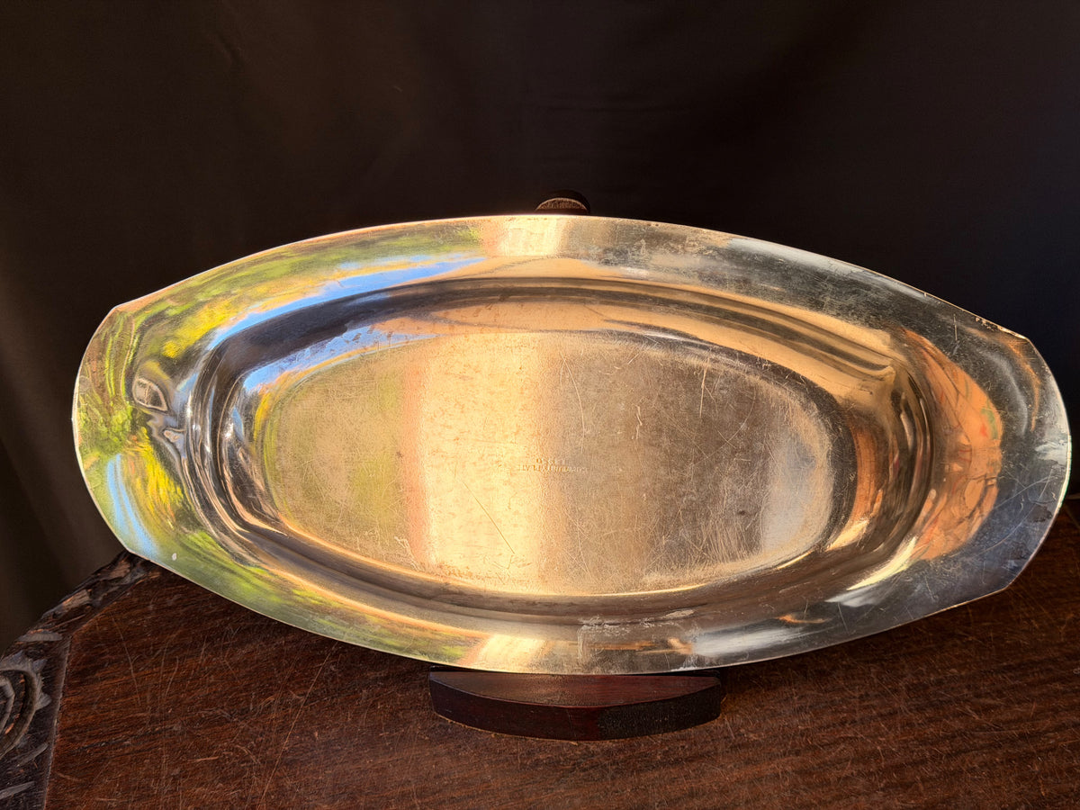 Oneida Community Plate Bird of Paradise Silverplate Bread Tray 14" 12950 1920s