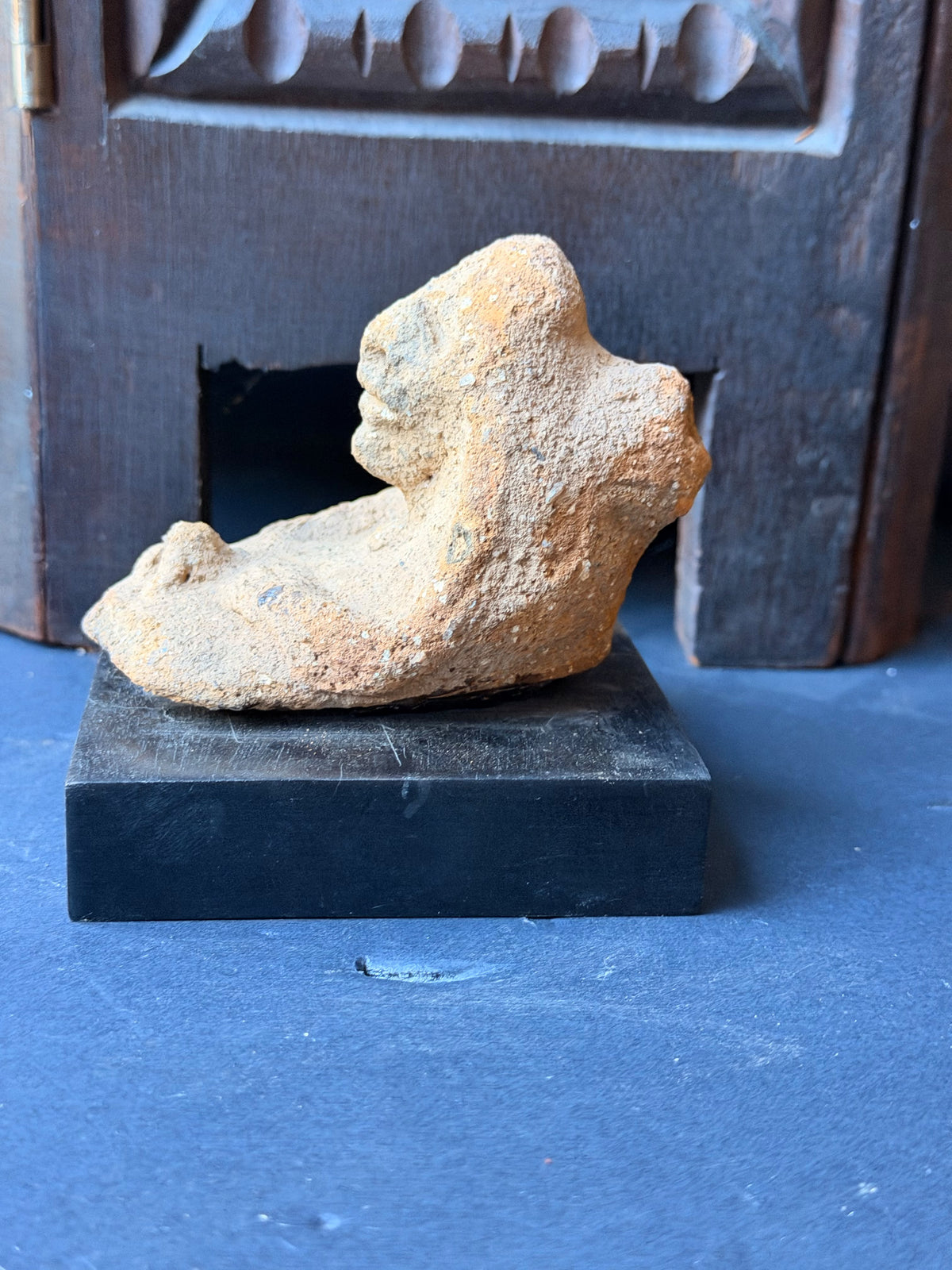Nok Sokoto Terracotta Seated Ape-like Figure Ex Barnes 3.5in - Age Untested