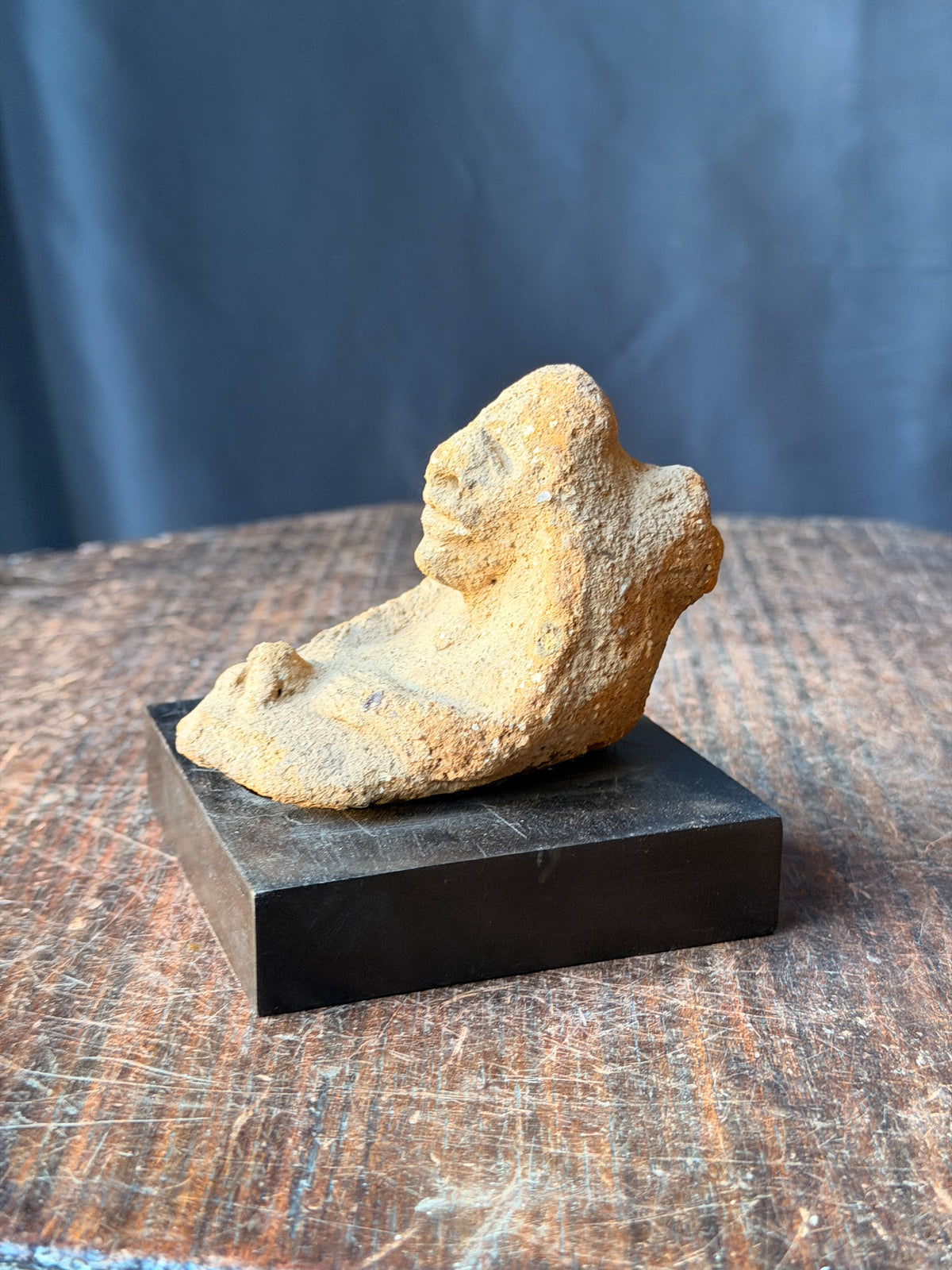 Nok Sokoto Terracotta Seated Ape-like Figure Ex Barnes 3.5in - Age Untested