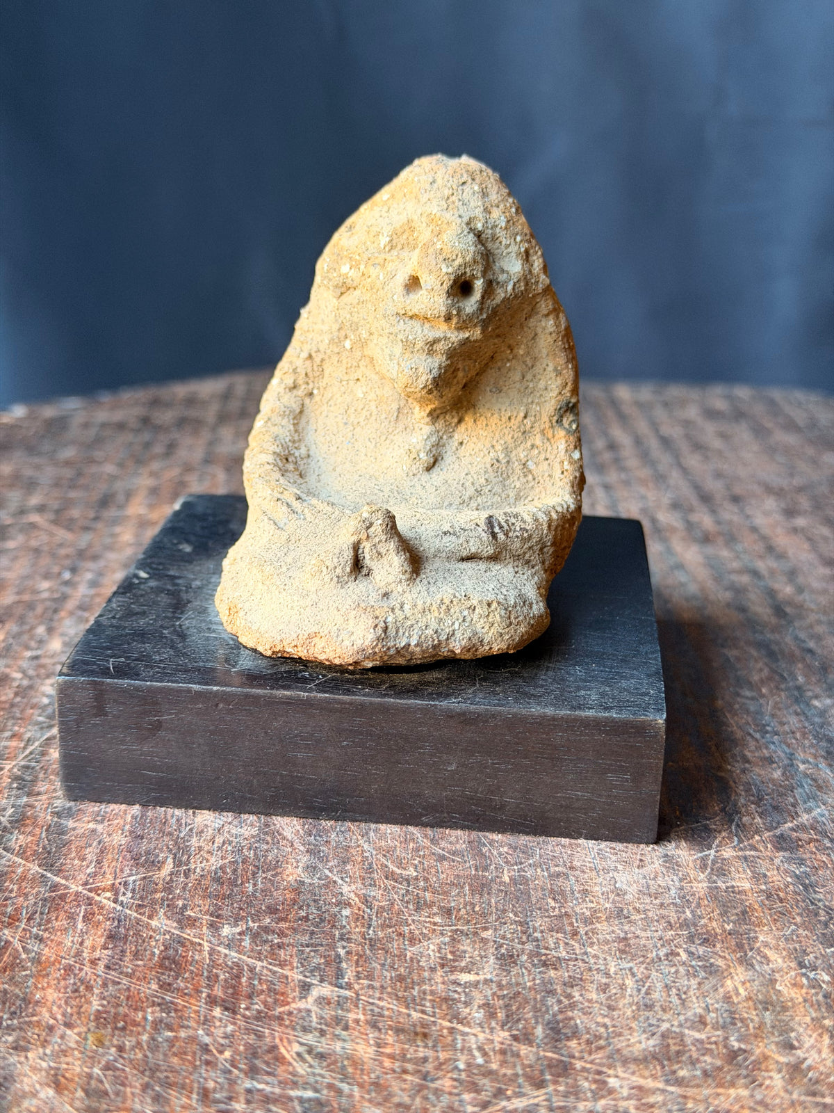 Nok Sokoto Terracotta Seated Ape-like Figure Ex Barnes 3.5in - Age Untested
