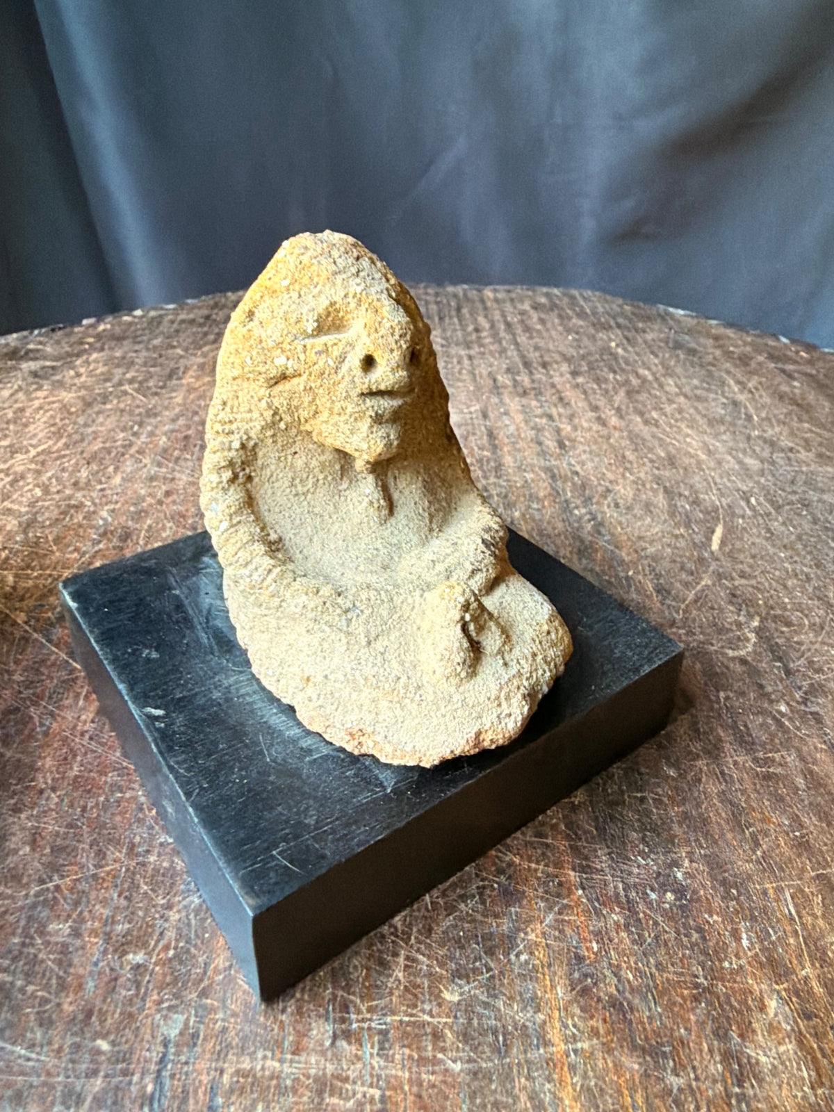 Nok Sokoto Terracotta Seated Ape-like Figure Ex Barnes 3.5in - Age Untested
