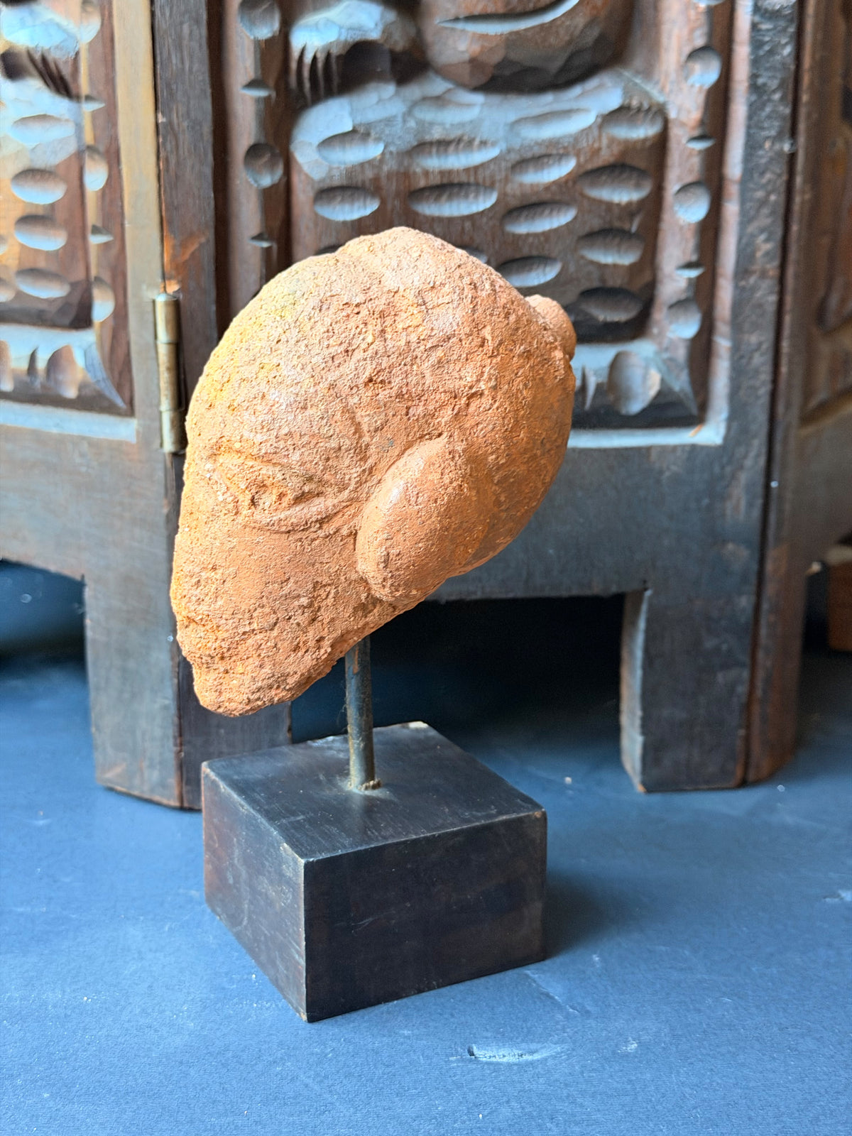 Nok Terracotta Head Coiffure Buns Large Ears Ex Barnes 4.3in - Age Untested