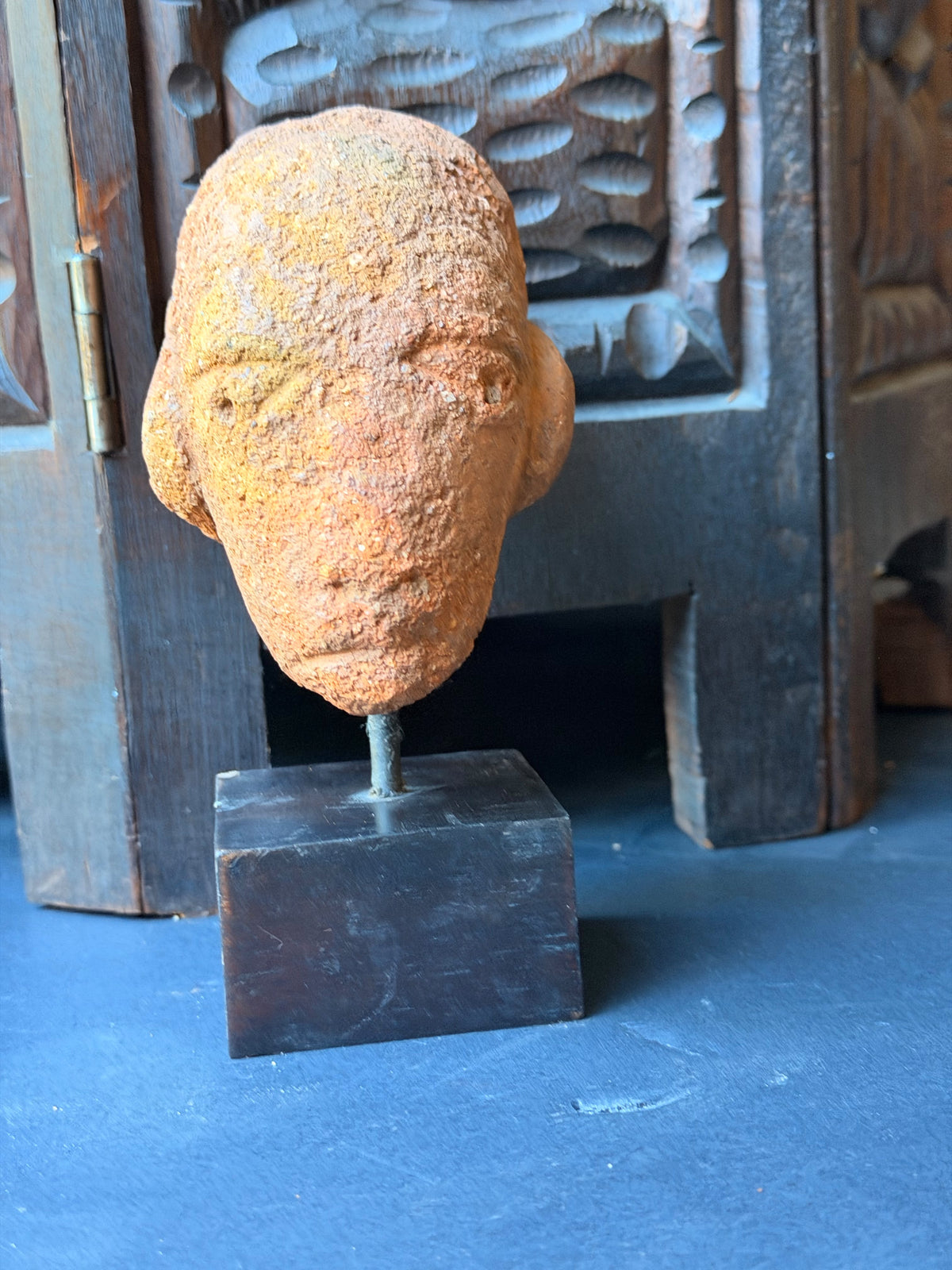 Nok Terracotta Head Coiffure Buns Large Ears Ex Barnes 4.3in - Age Untested