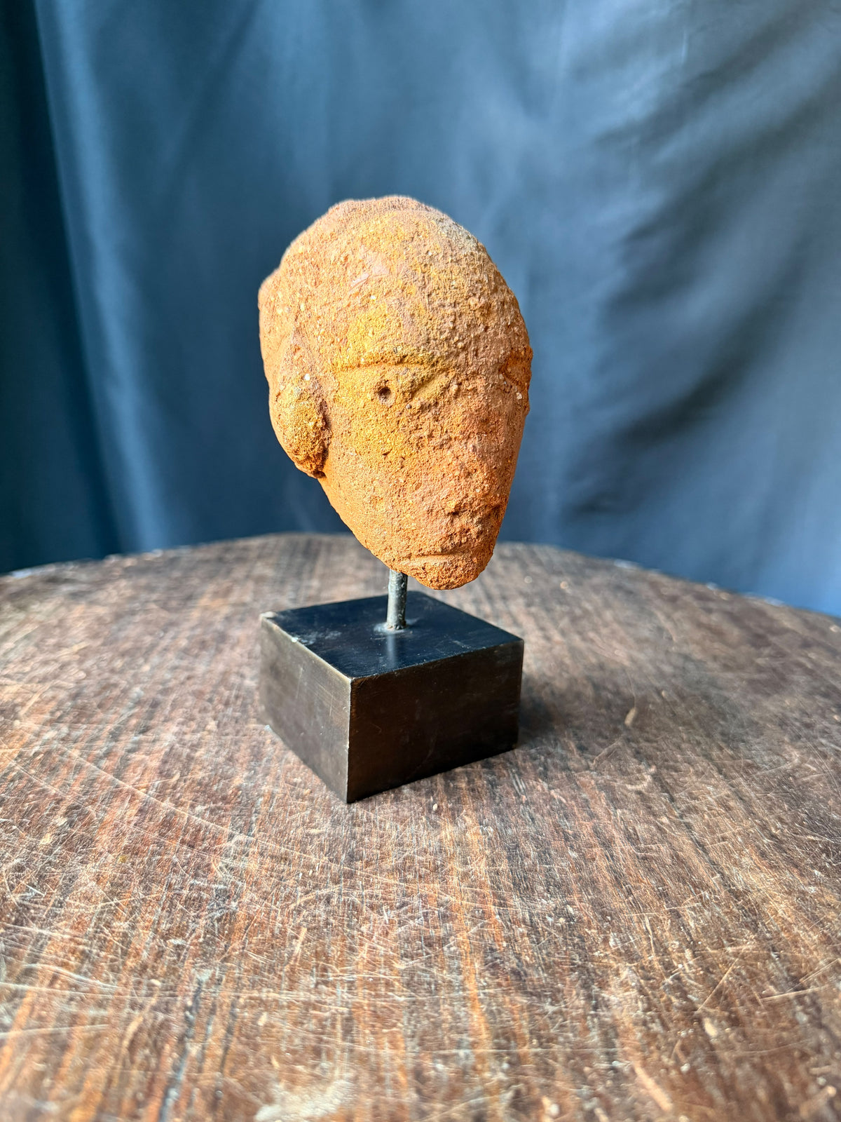 Nok Terracotta Head Coiffure Buns Large Ears Ex Barnes 4.3in - Age Untested