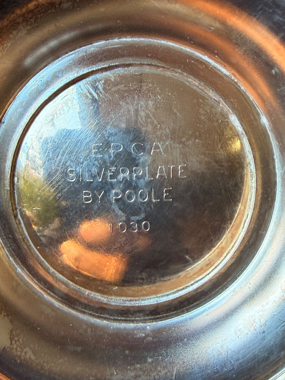 Vintage Poole Silverplate Covered Sugar Bowl Urn EPCA 1030 Pedestal with Lid 6"