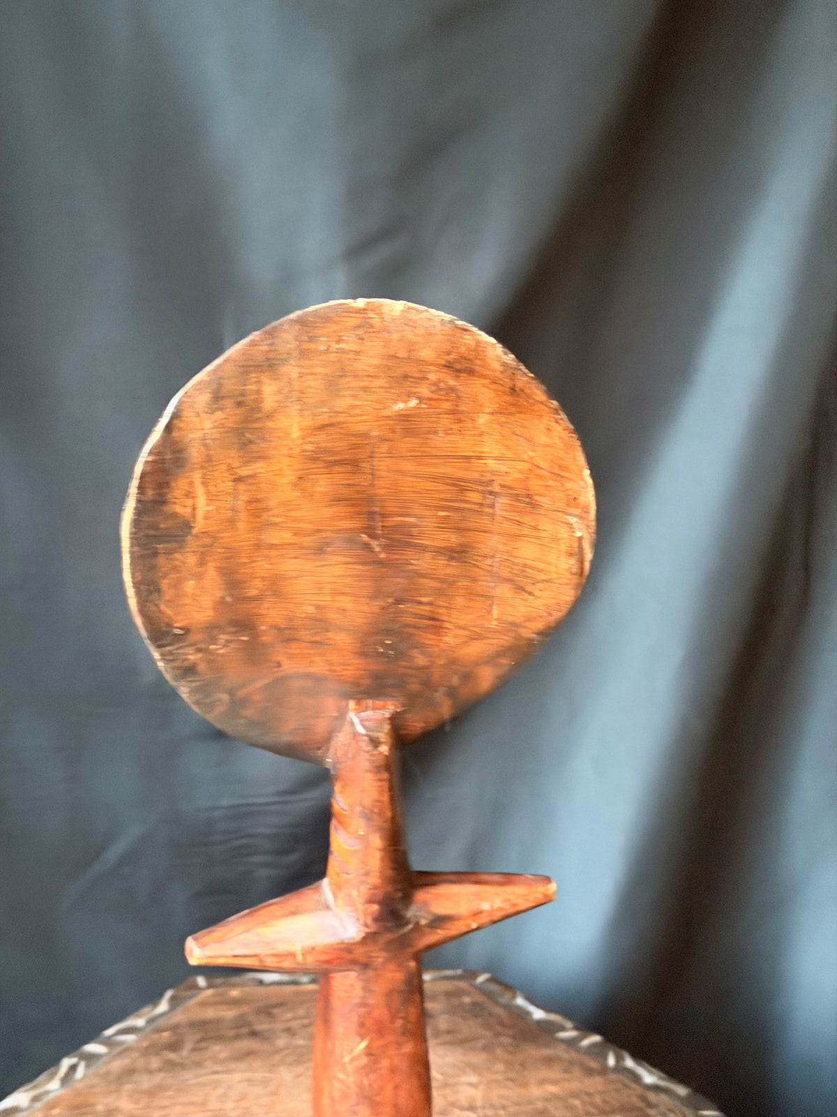 Vintage Akan Ashanti Akuaba Fertility Doll Hand Carved Wood Ghana Large 21.8 in
