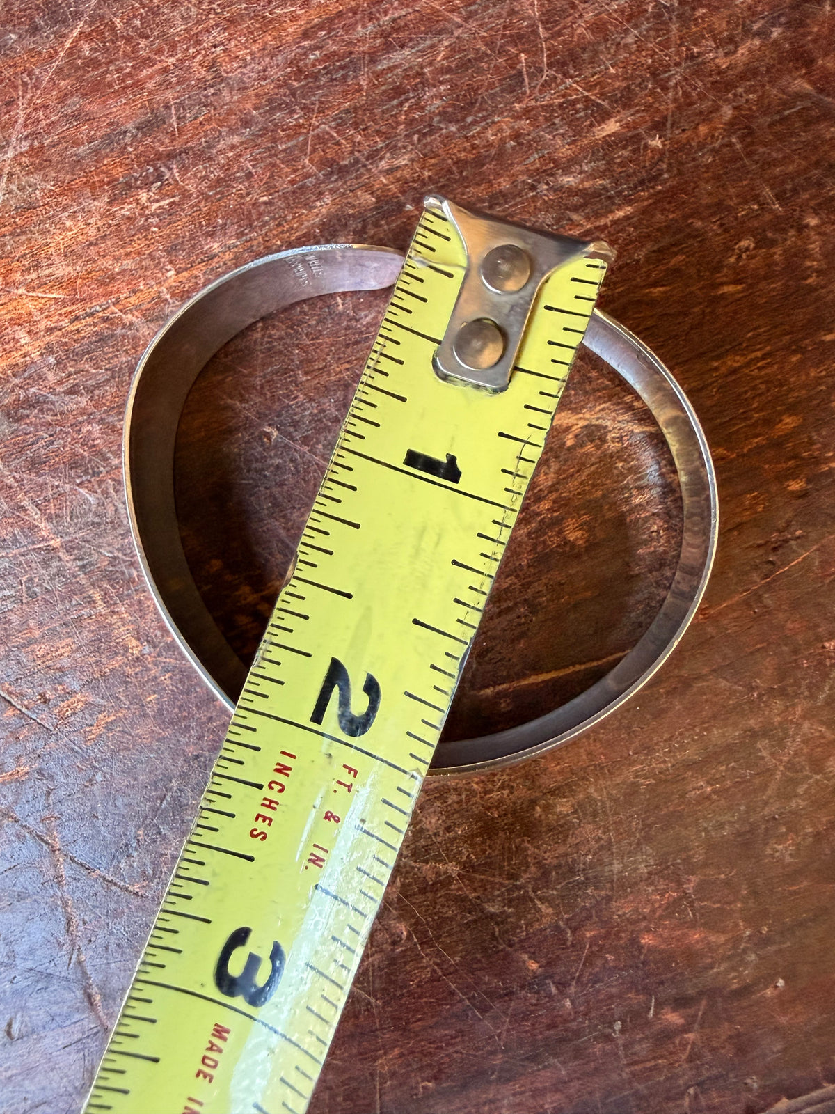 Vintage S. Kirk & Son Sterling Silver Cuff Bracelet Monogram LJH 1977 19.8g