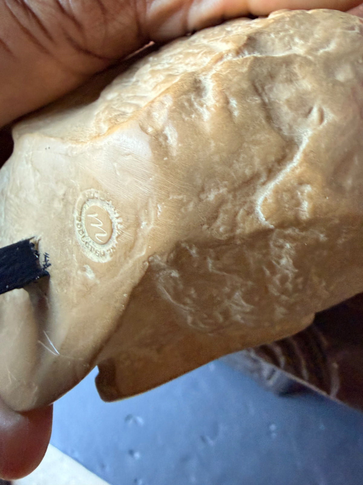 Musee du Louvre Ateliers de Moulage Gupta Buddha Head Museum Cast on Stand 10.3 in