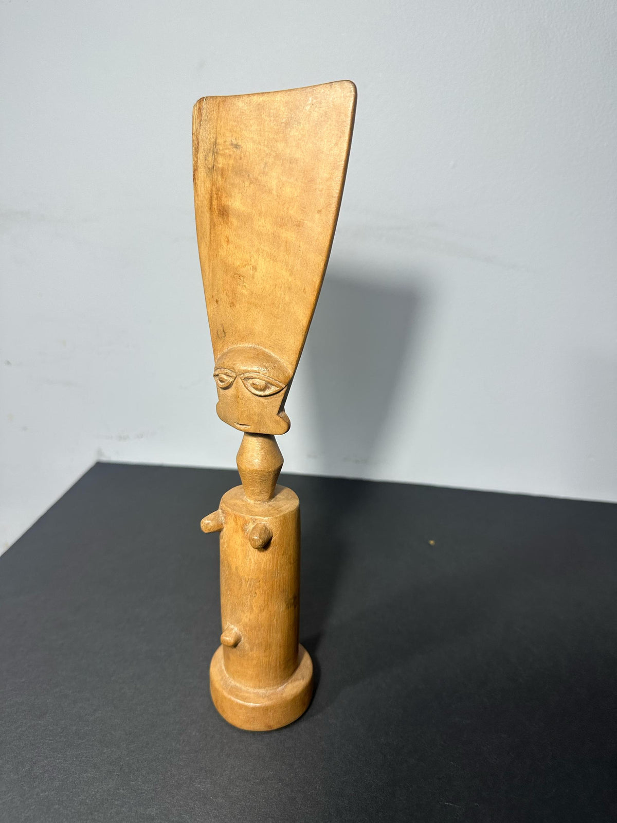 African Wooden Fertility Doll, Akuaba - FANTE Ghana African Tribal Art and Craft. 11 inches