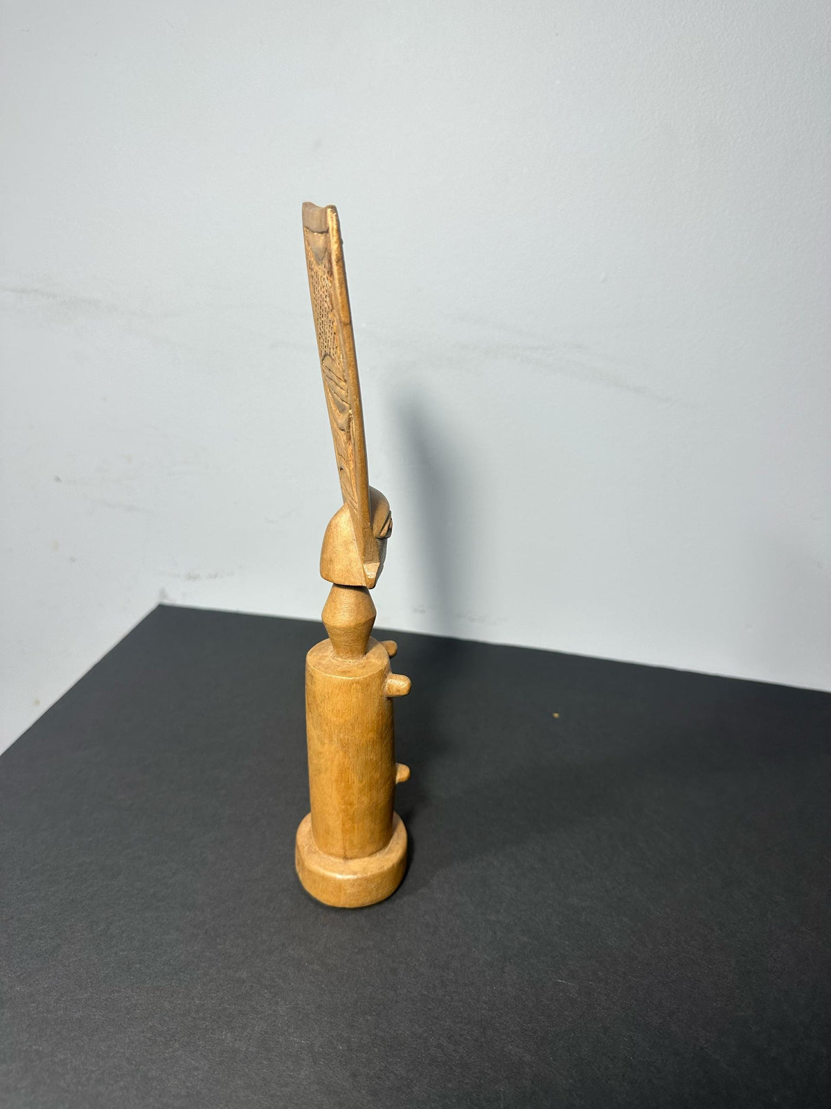 African Wooden Fertility Doll, Akuaba - FANTE Ghana African Tribal Art and Craft. 11 inches